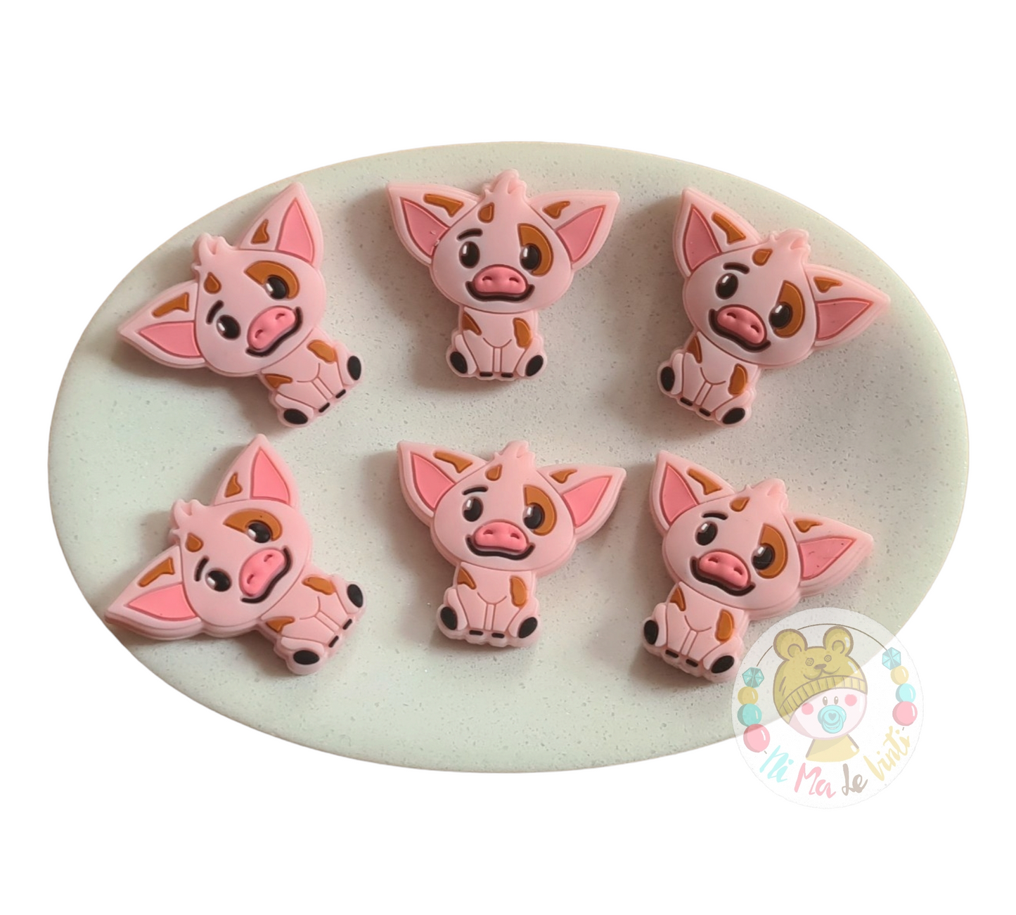 Pua Piggy from Moana Silicone Bead