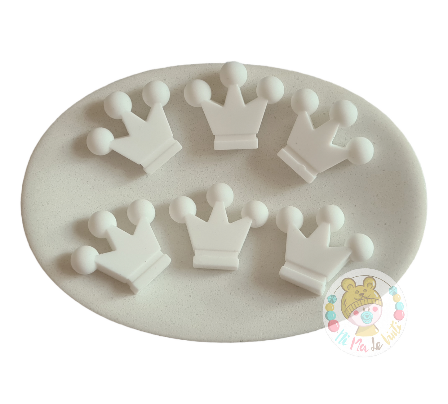 Crown silicone beads