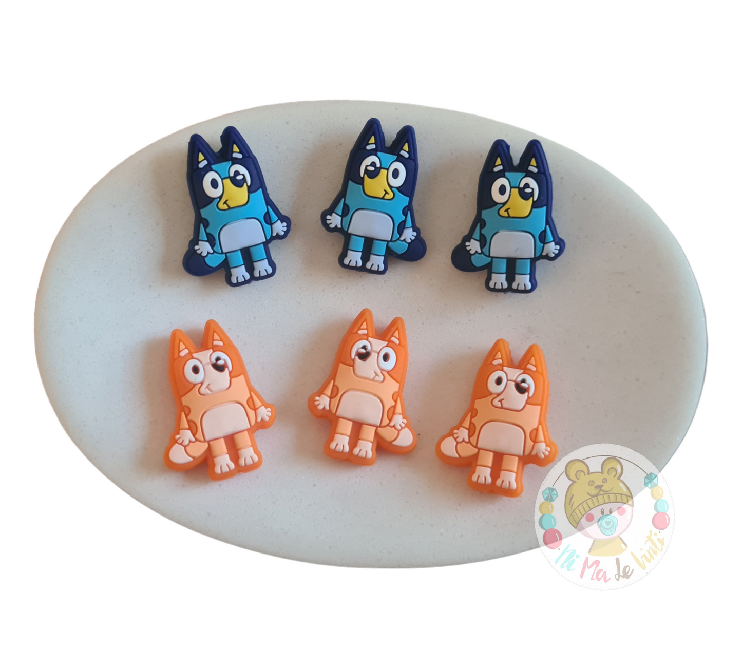 Bluey Silicone Beads