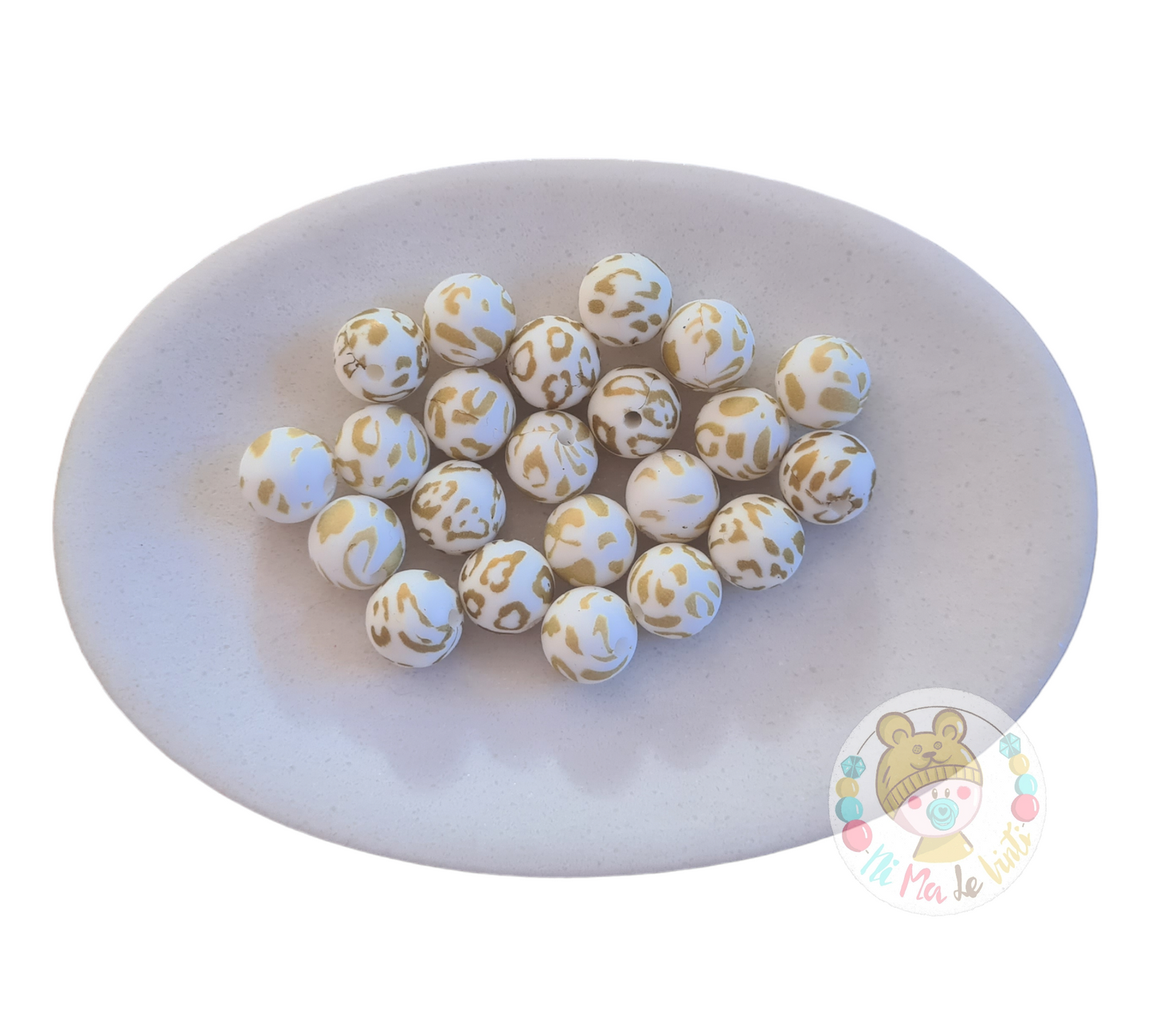 Print 12mm Silicone Beads