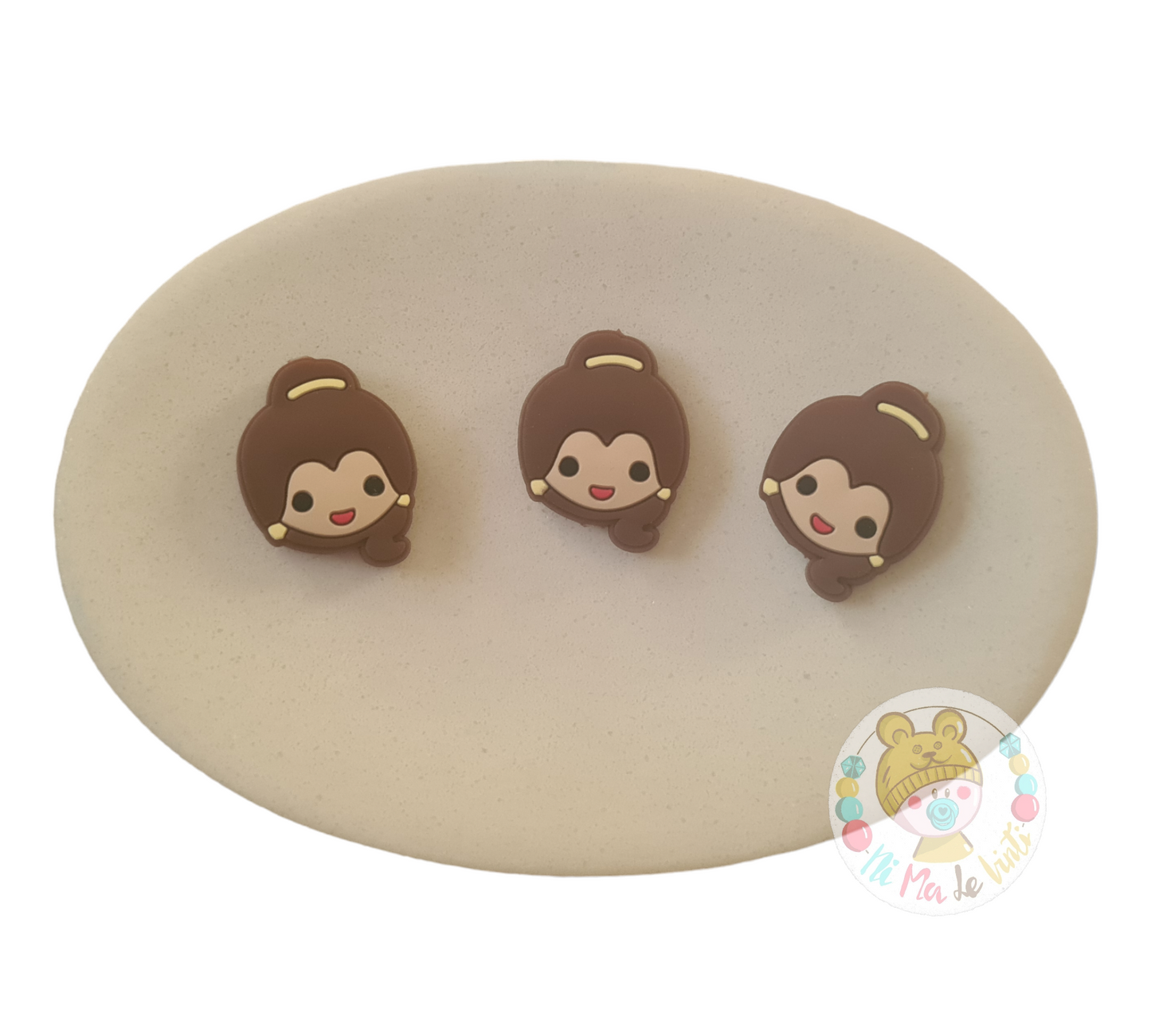Princess Head Silicone Beads