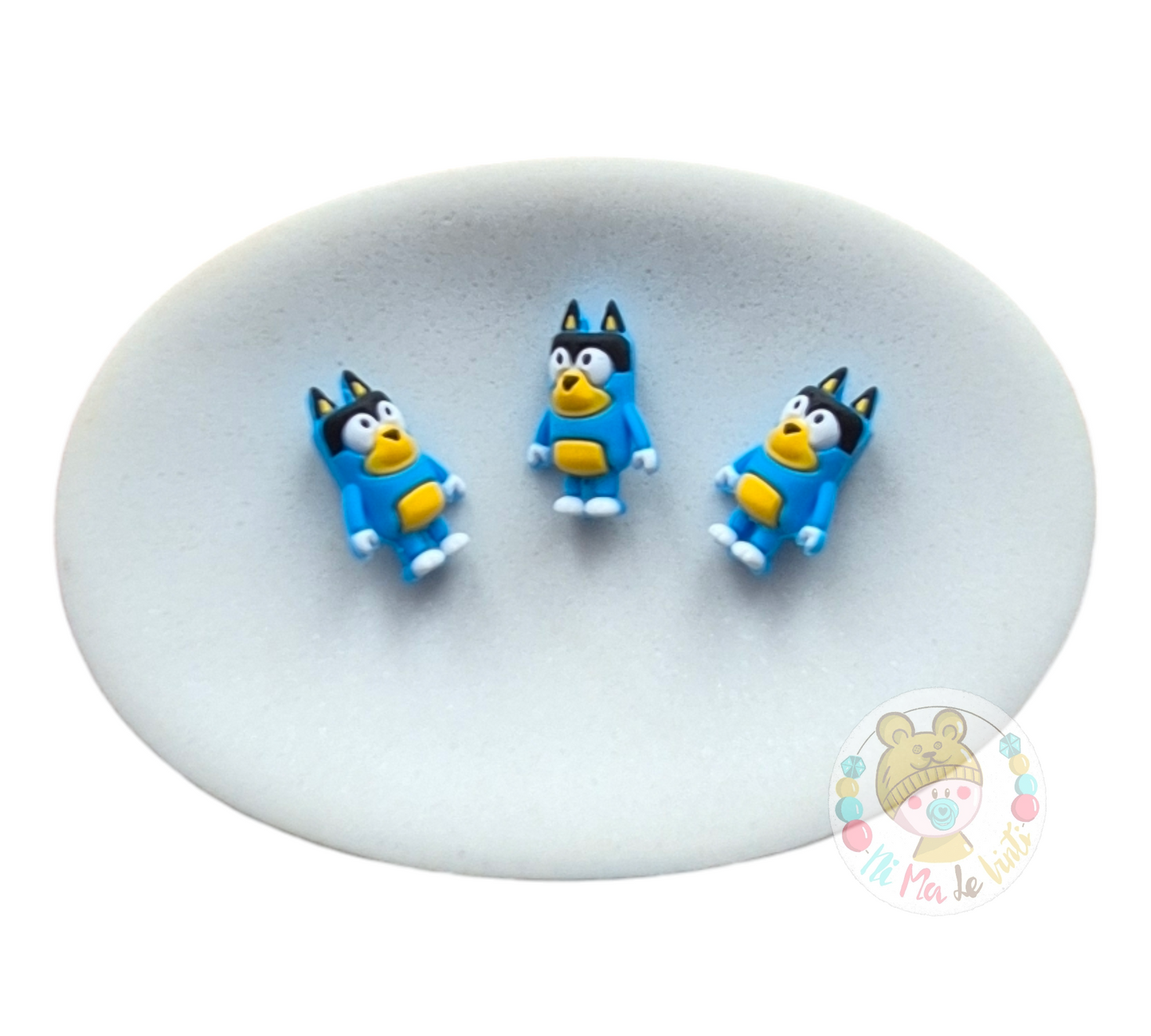 3D Bluey Silicone Beads