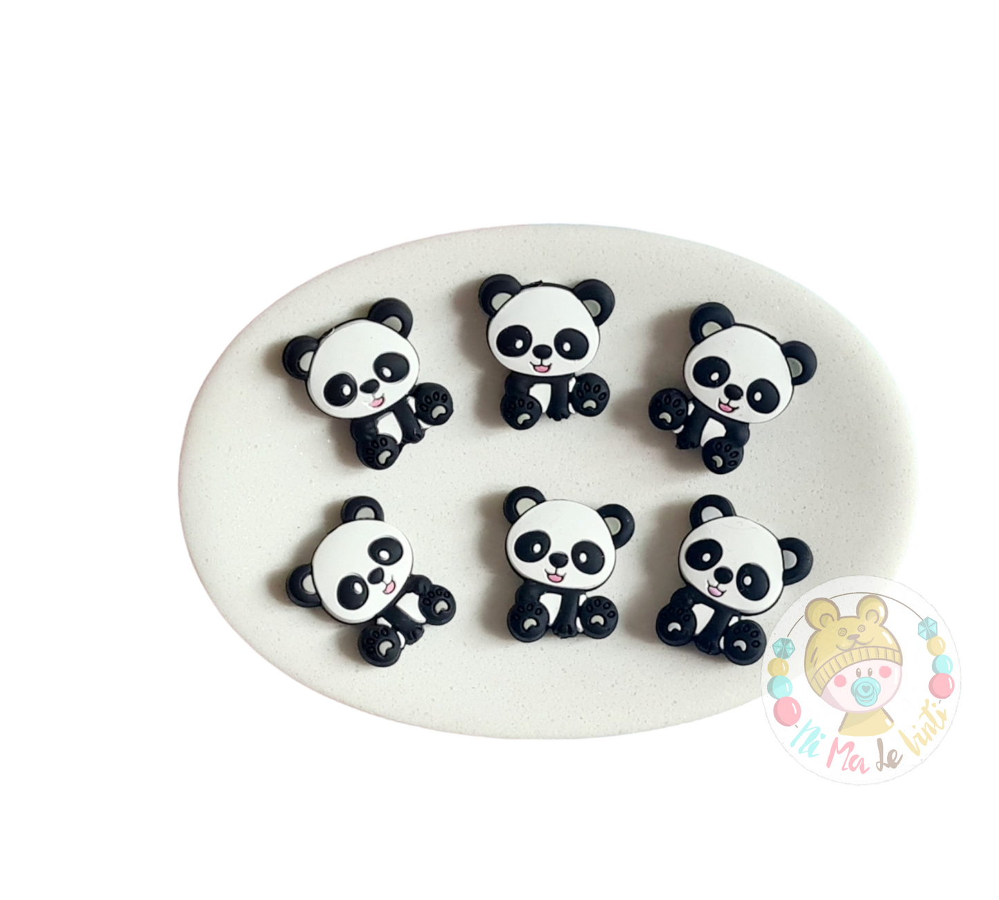 Panda Silicone Beads