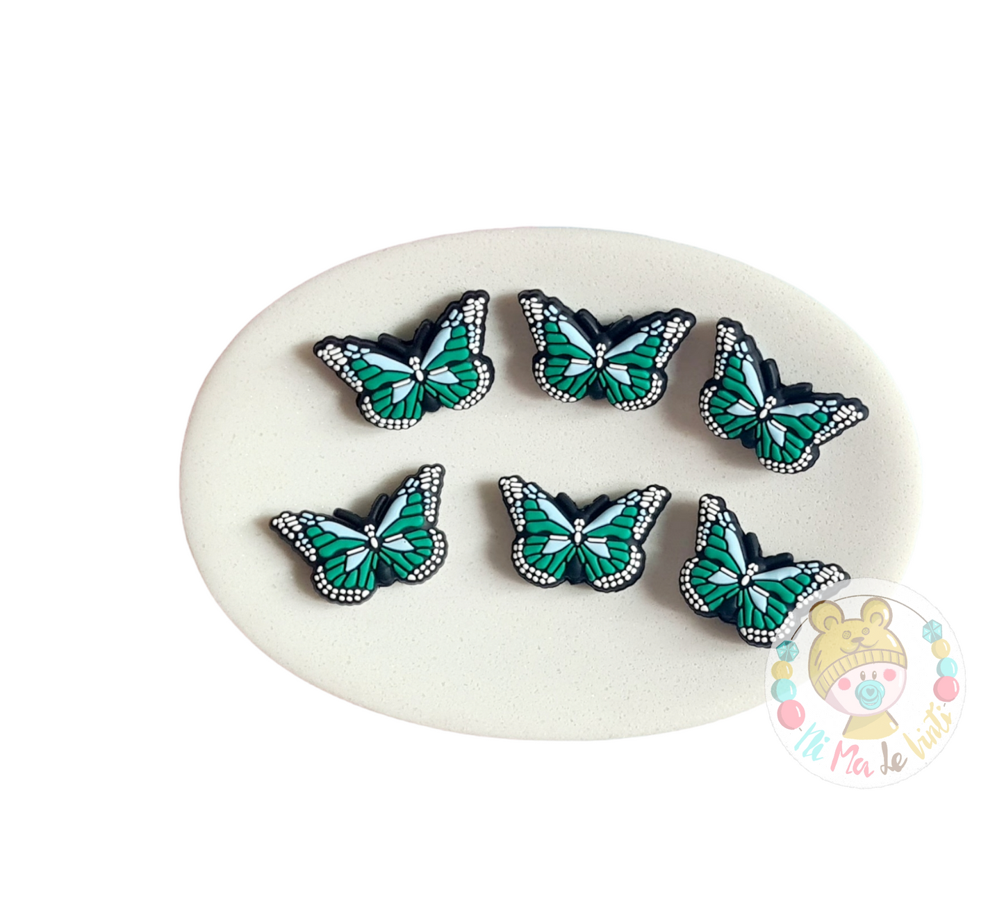 Butterfly Focal Silicone Beads