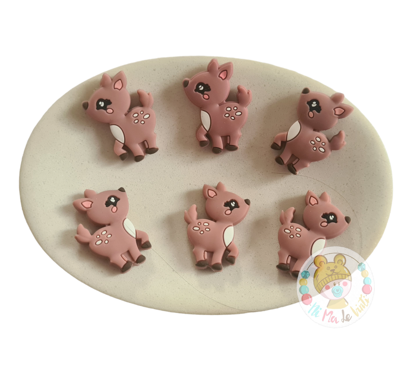 Deer silicone beads
