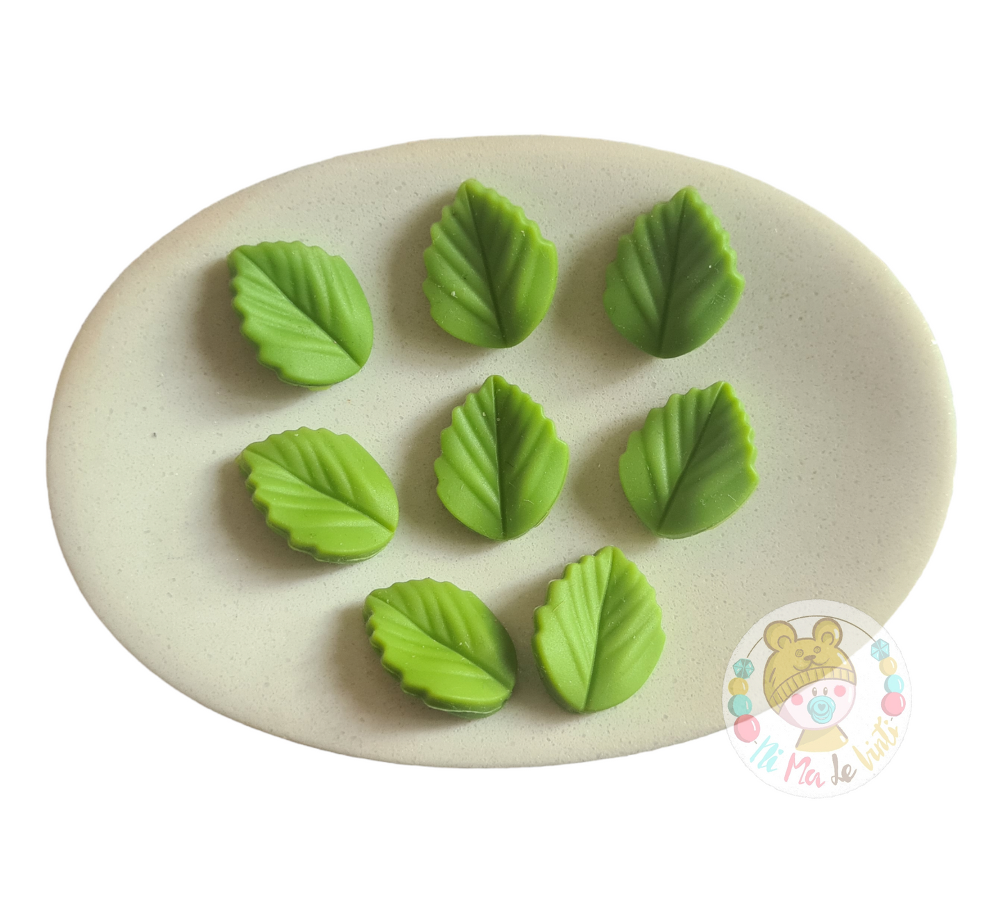 Leaf Silicone Bead
