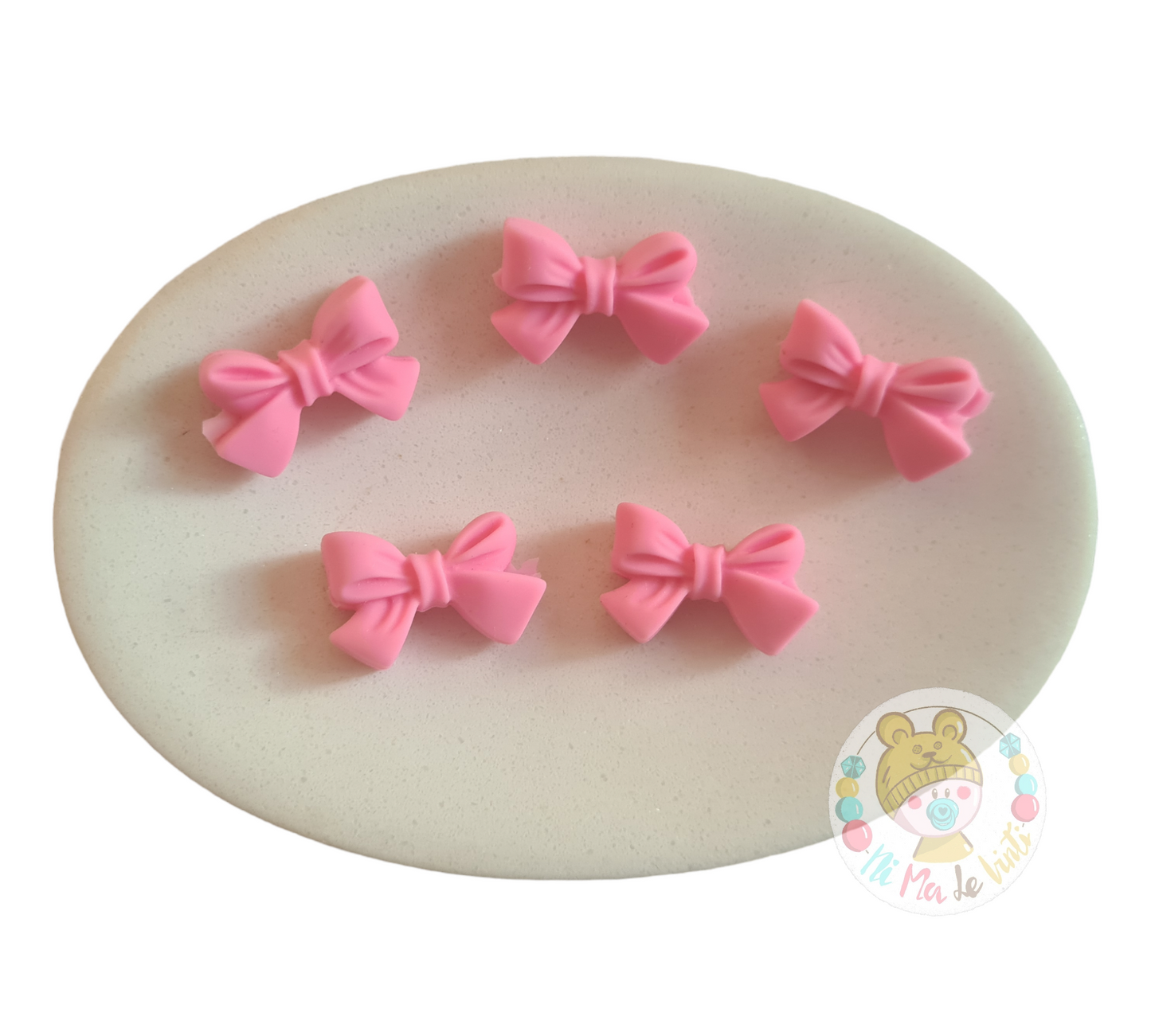 Bow Silicone Bead