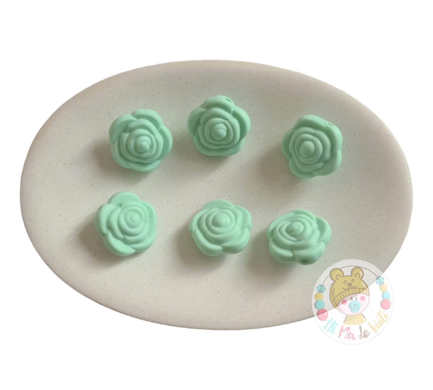 Small Rose Beads