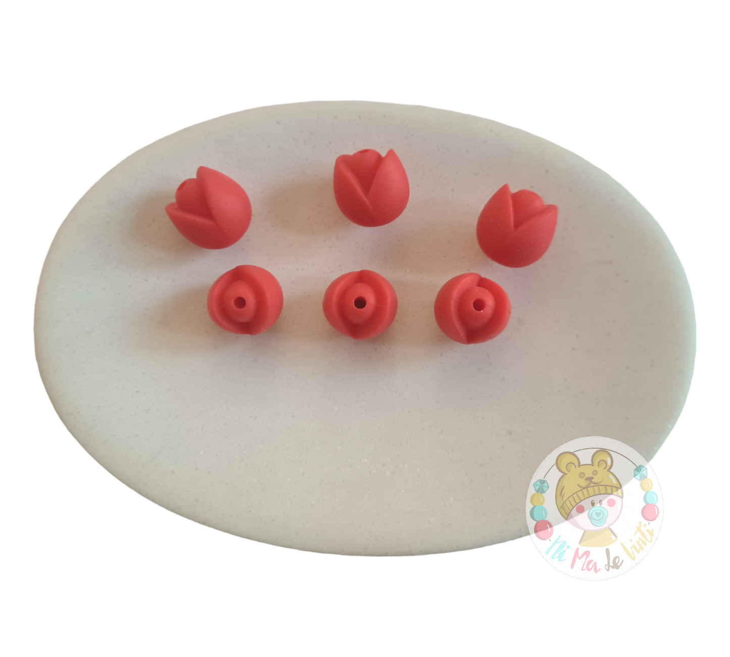 Tulip Flower Silicone Bead