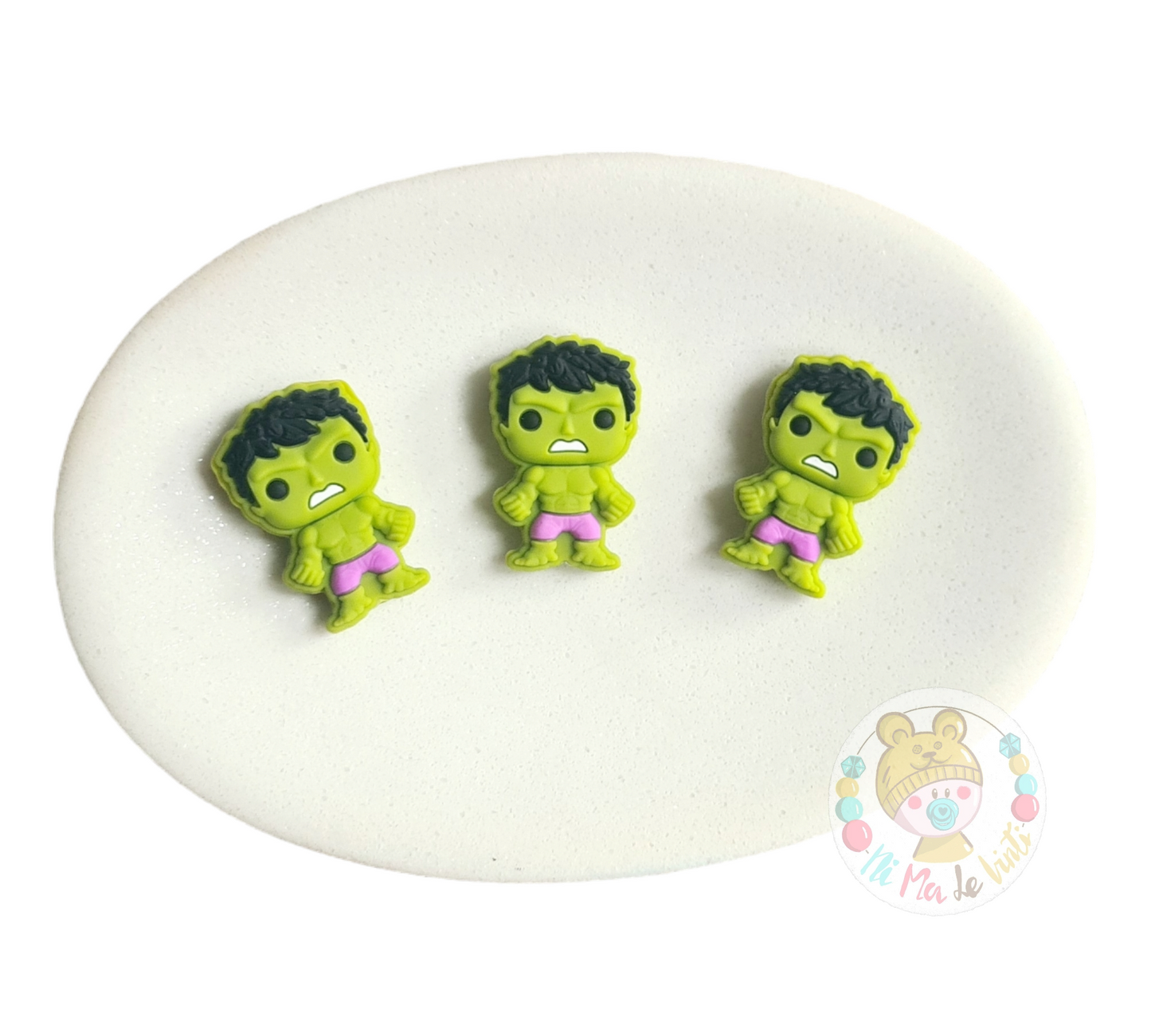 Hulk Focal Silicone Bead