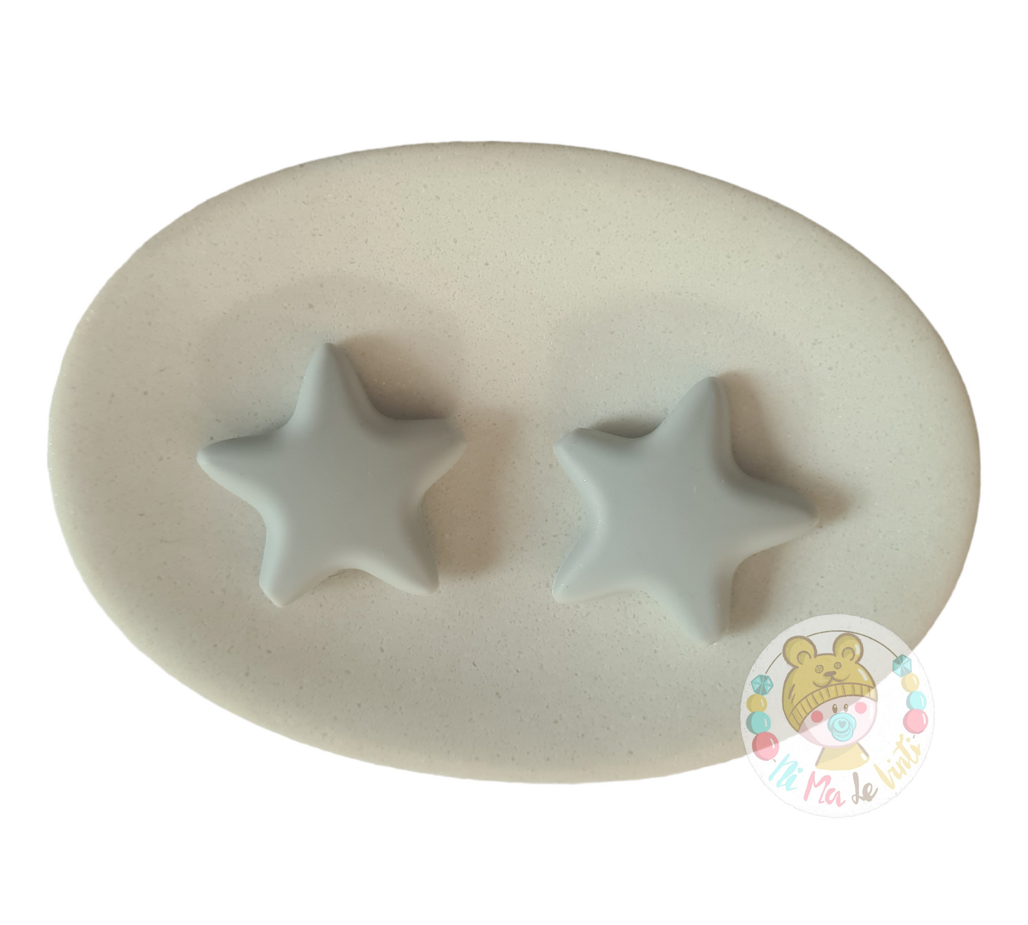 Large stars silicone beads