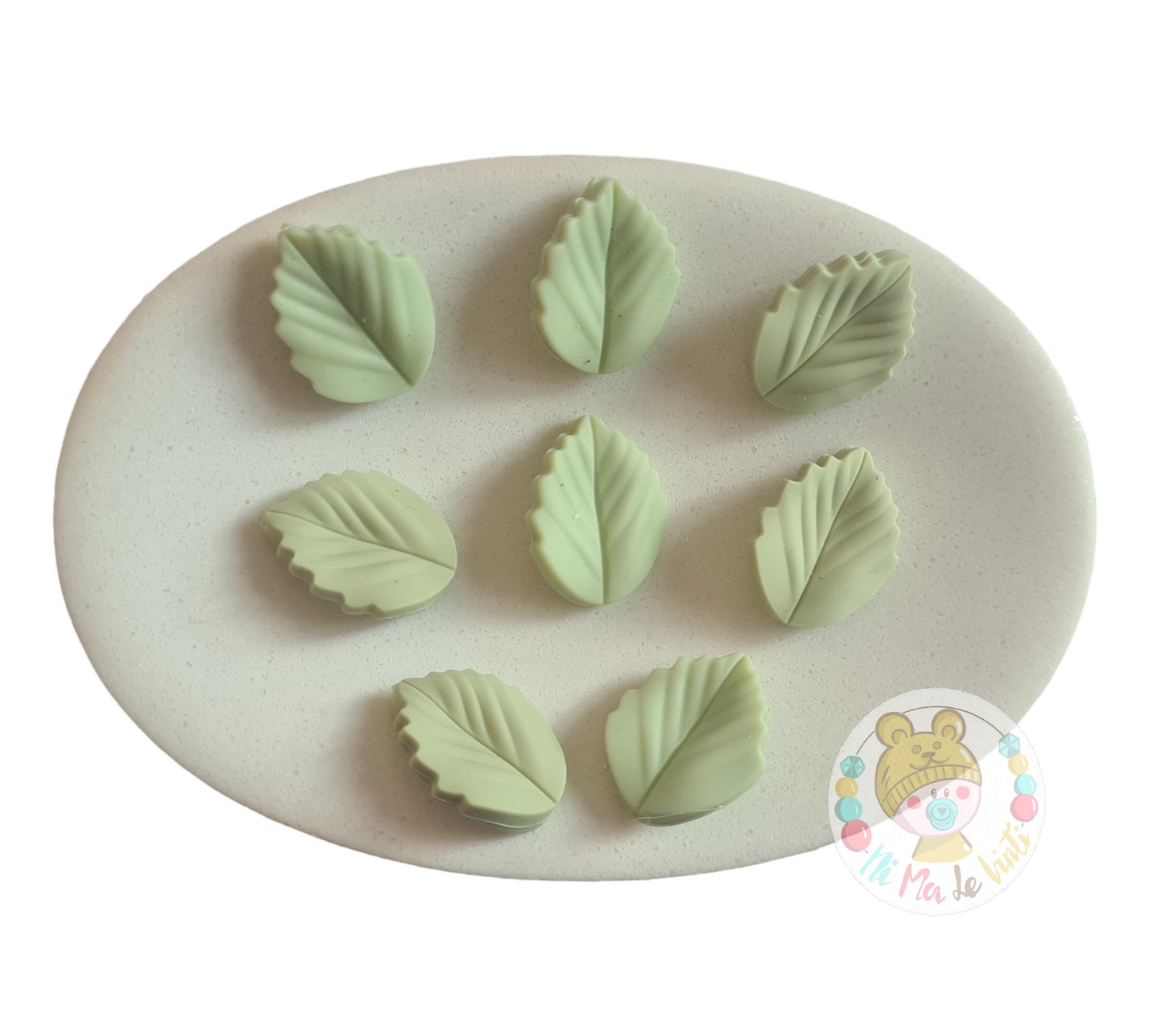 Leaf Silicone Bead
