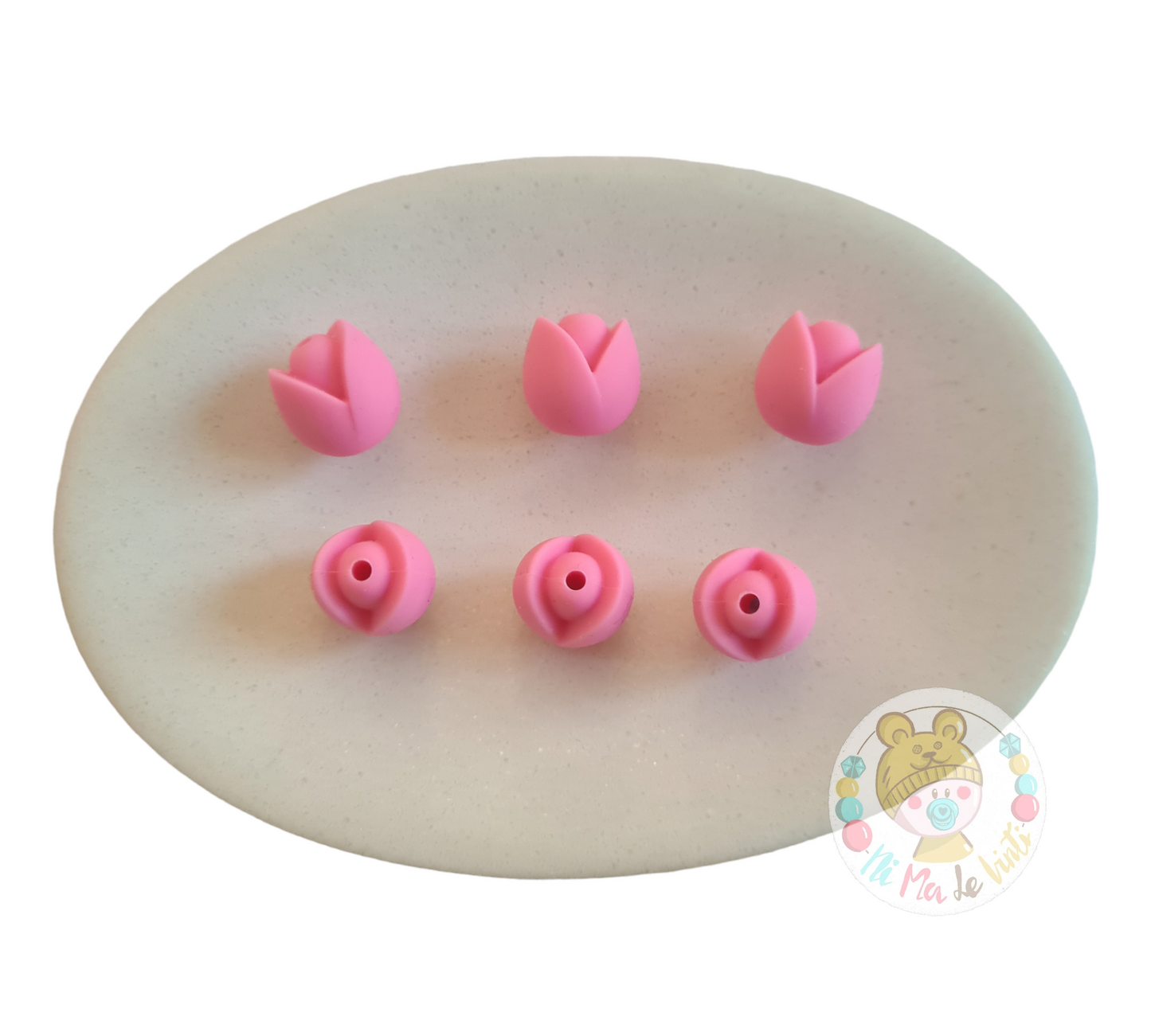 Tulip Flower Silicone Bead