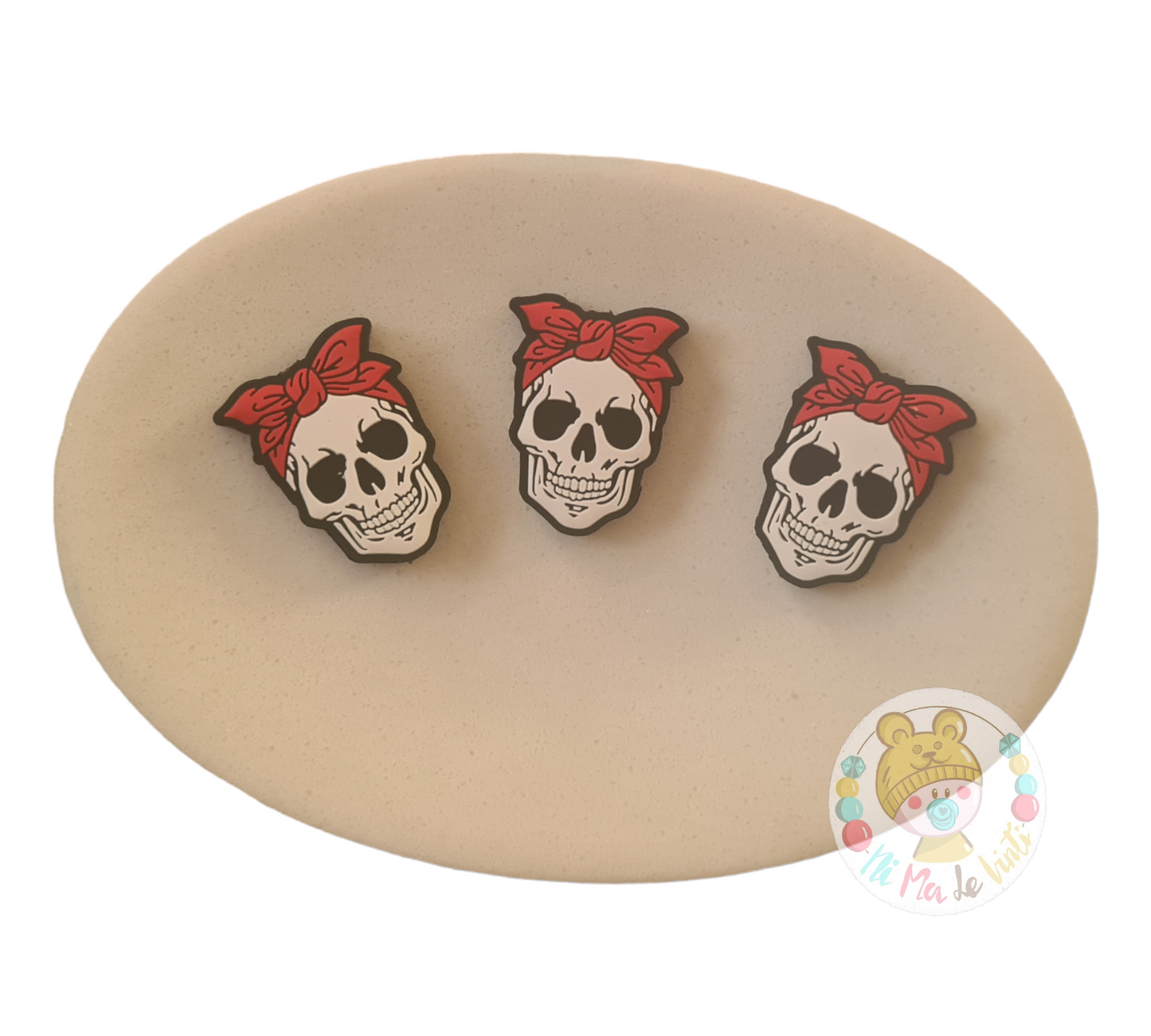 Skull Head Silicone Beads
