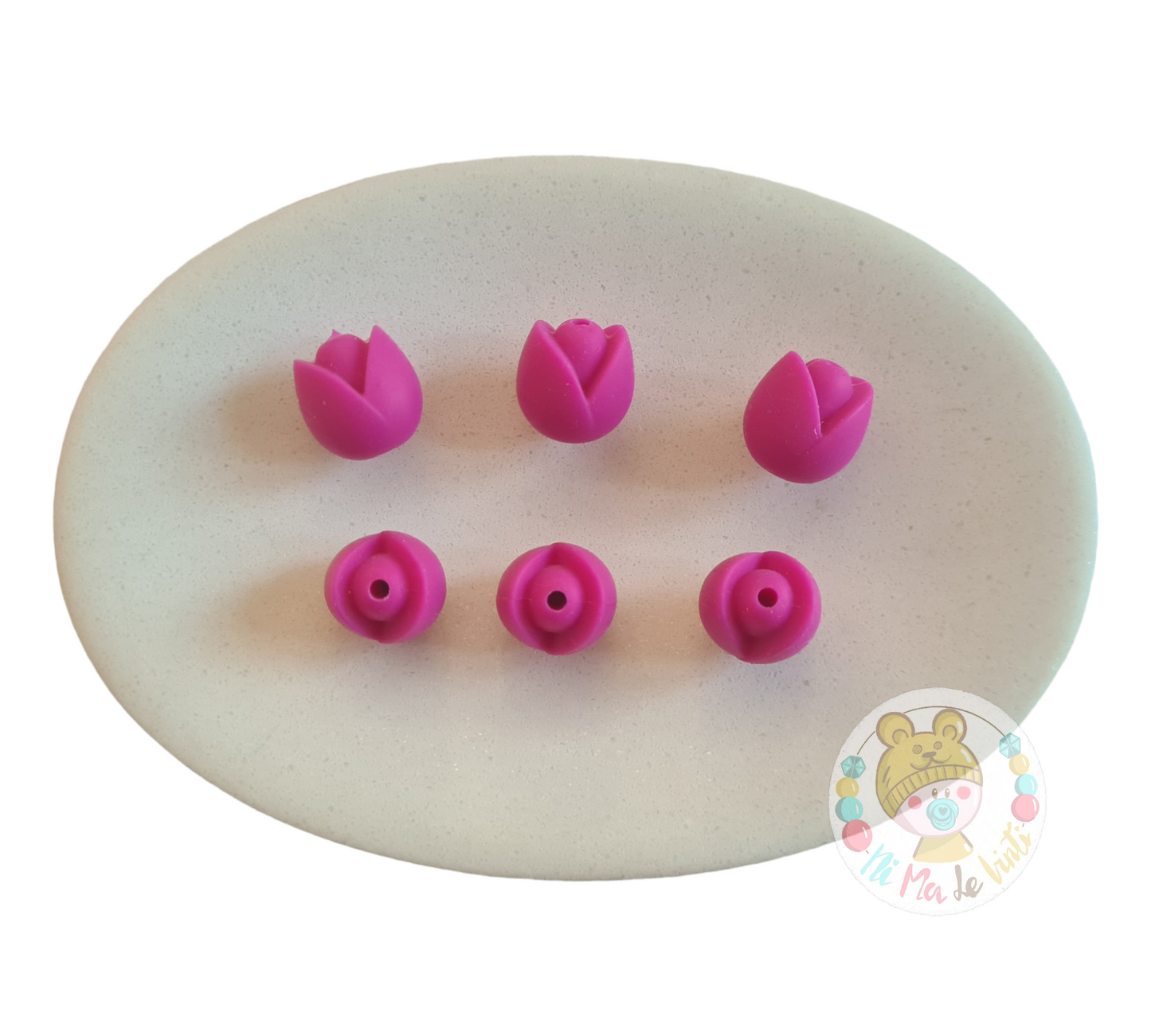 Tulip Flower Silicone Bead