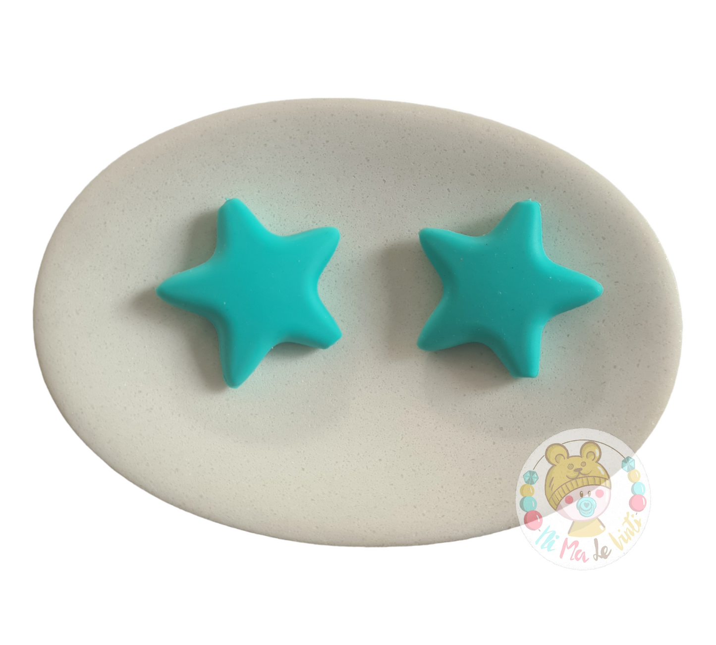 Large stars silicone beads