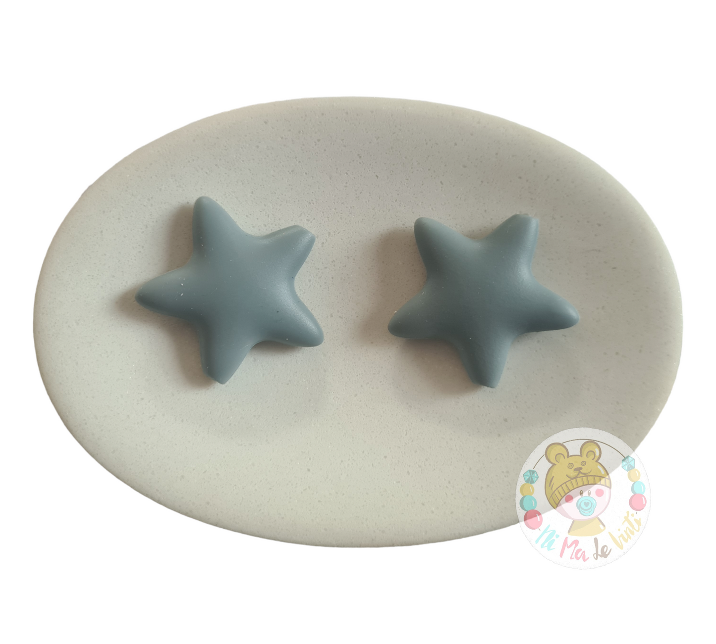 Large stars silicone beads