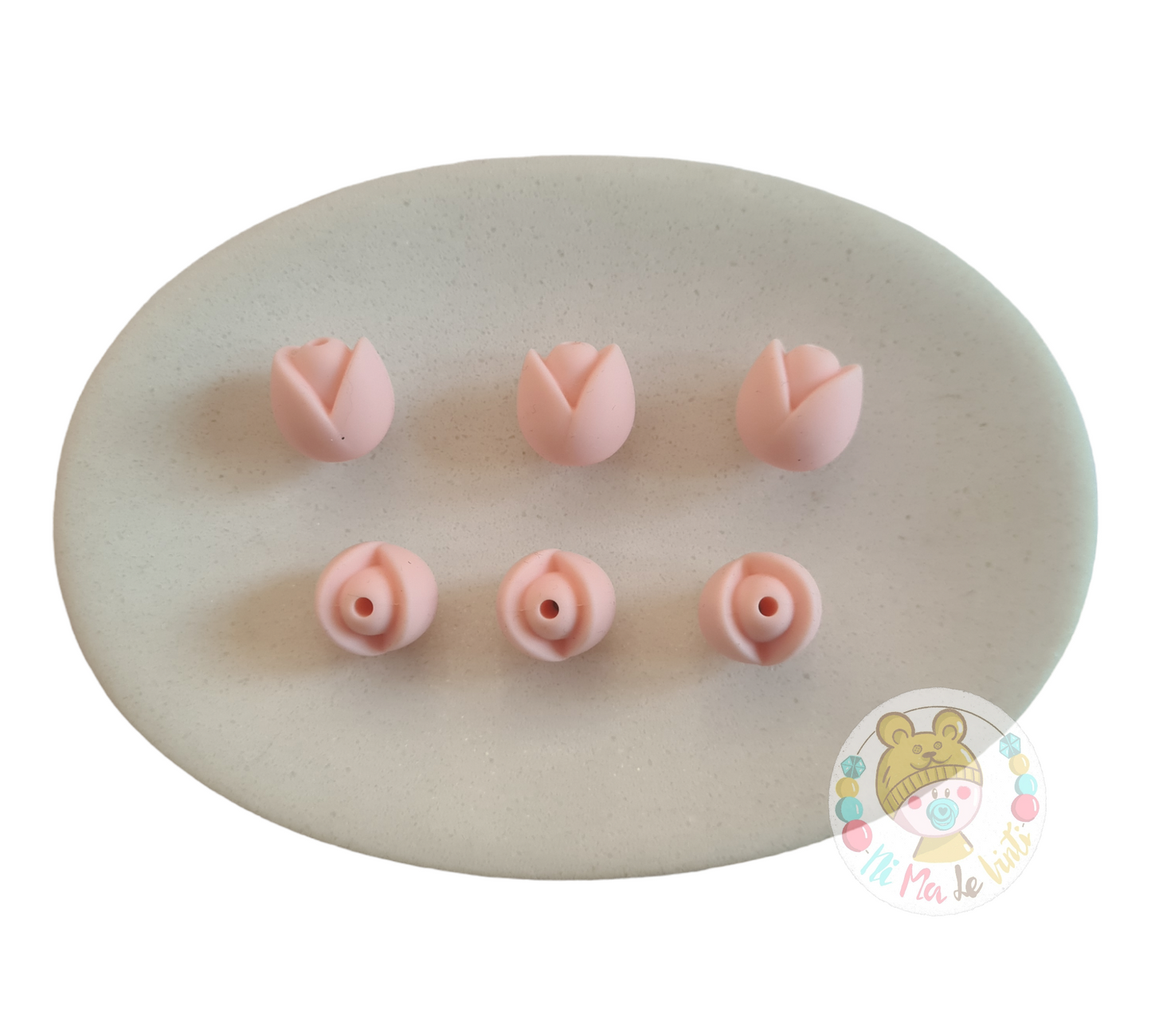 Tulip Flower Silicone Bead