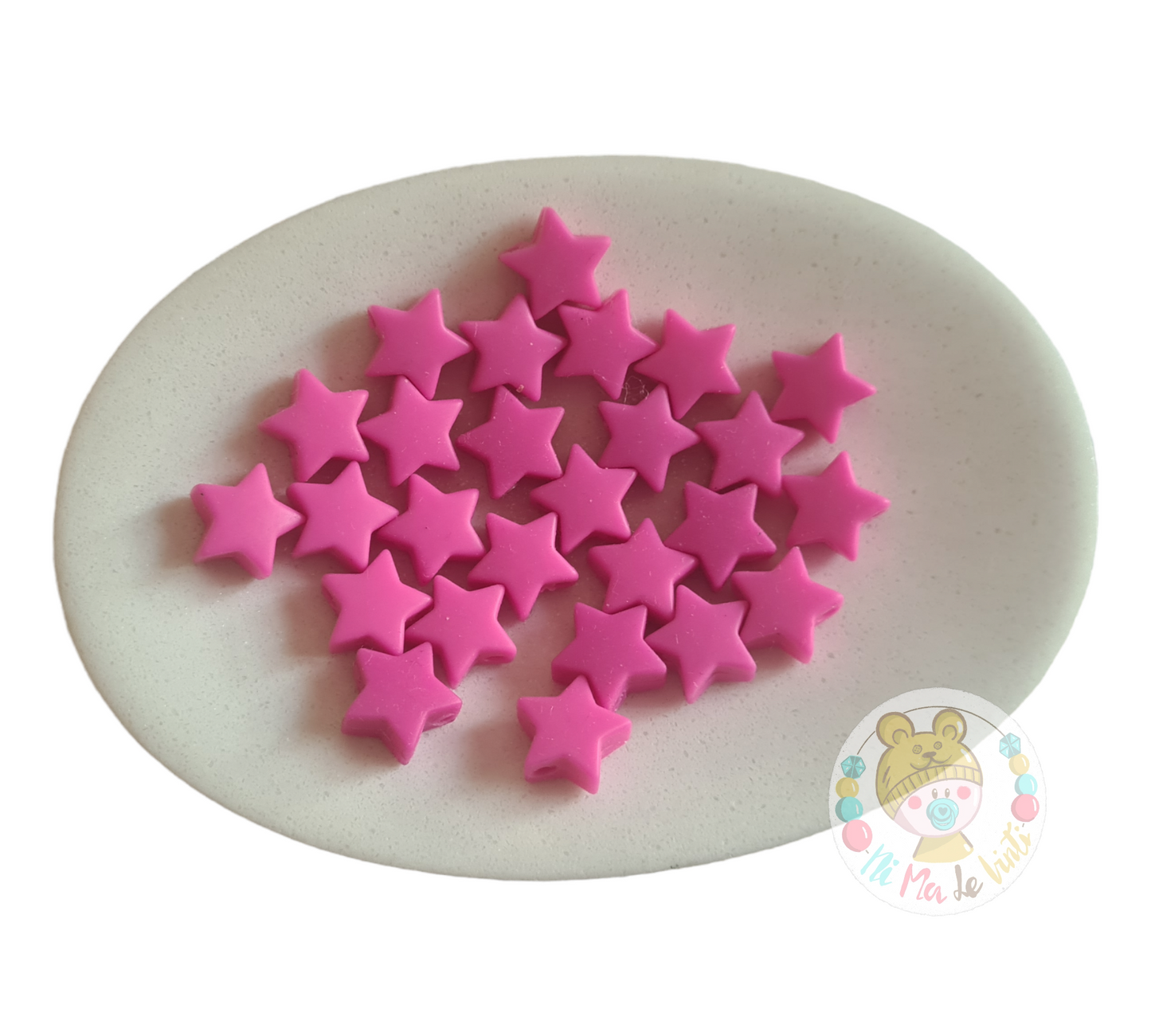 14mm silicone star beads