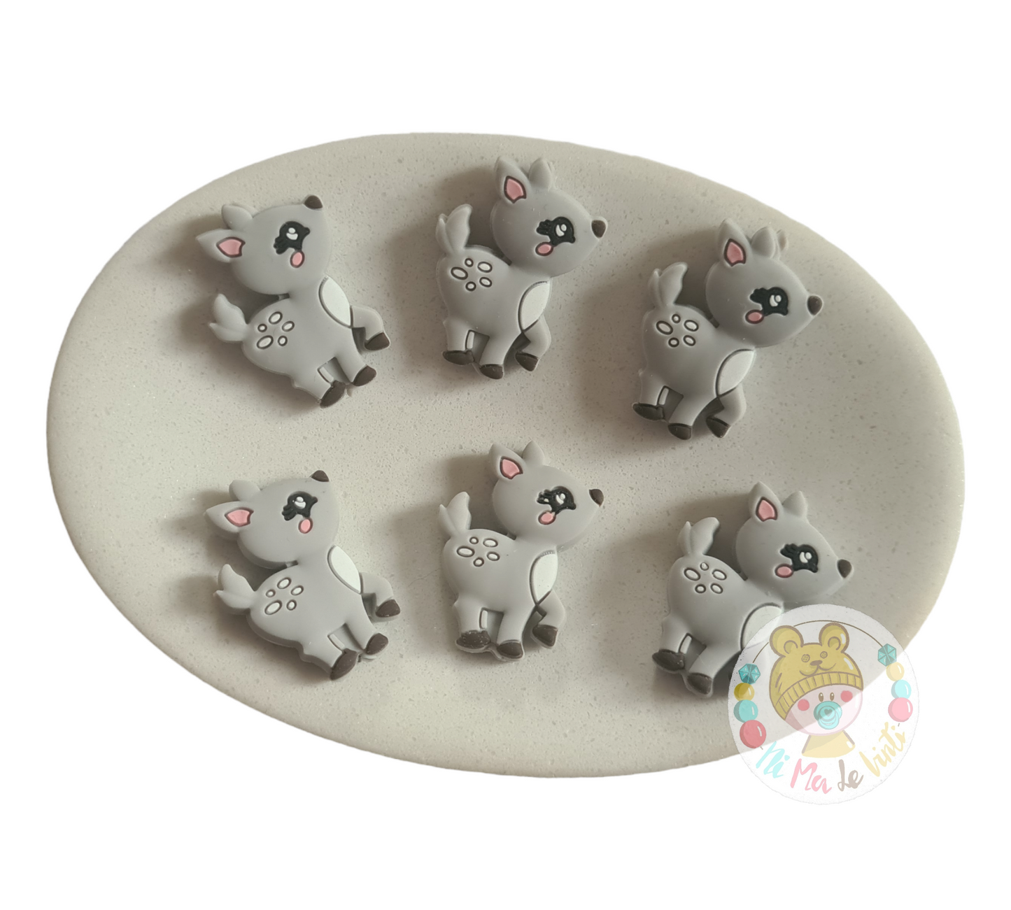 Deer silicone beads