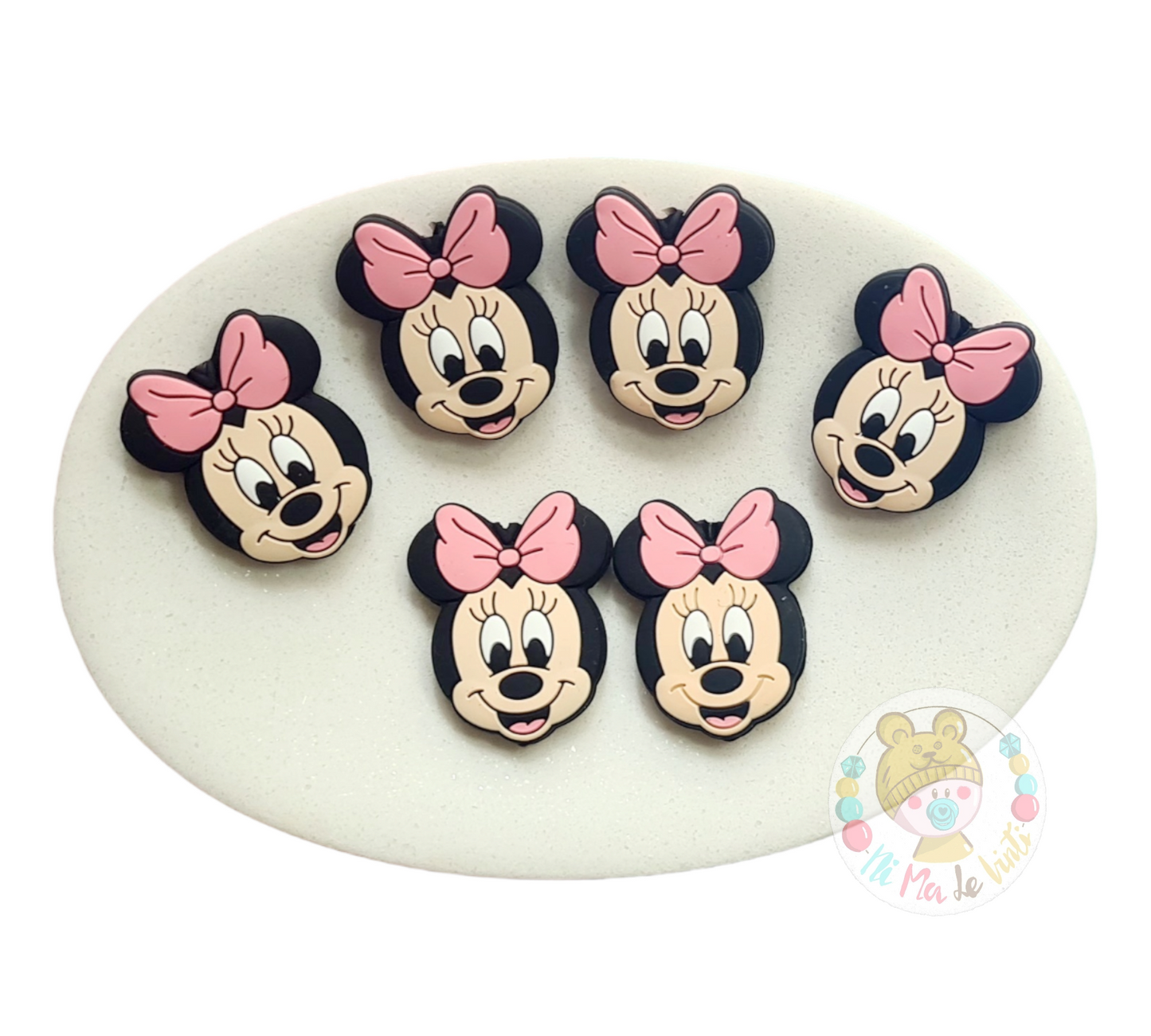 Mini Mouse Focal Silicone Bead