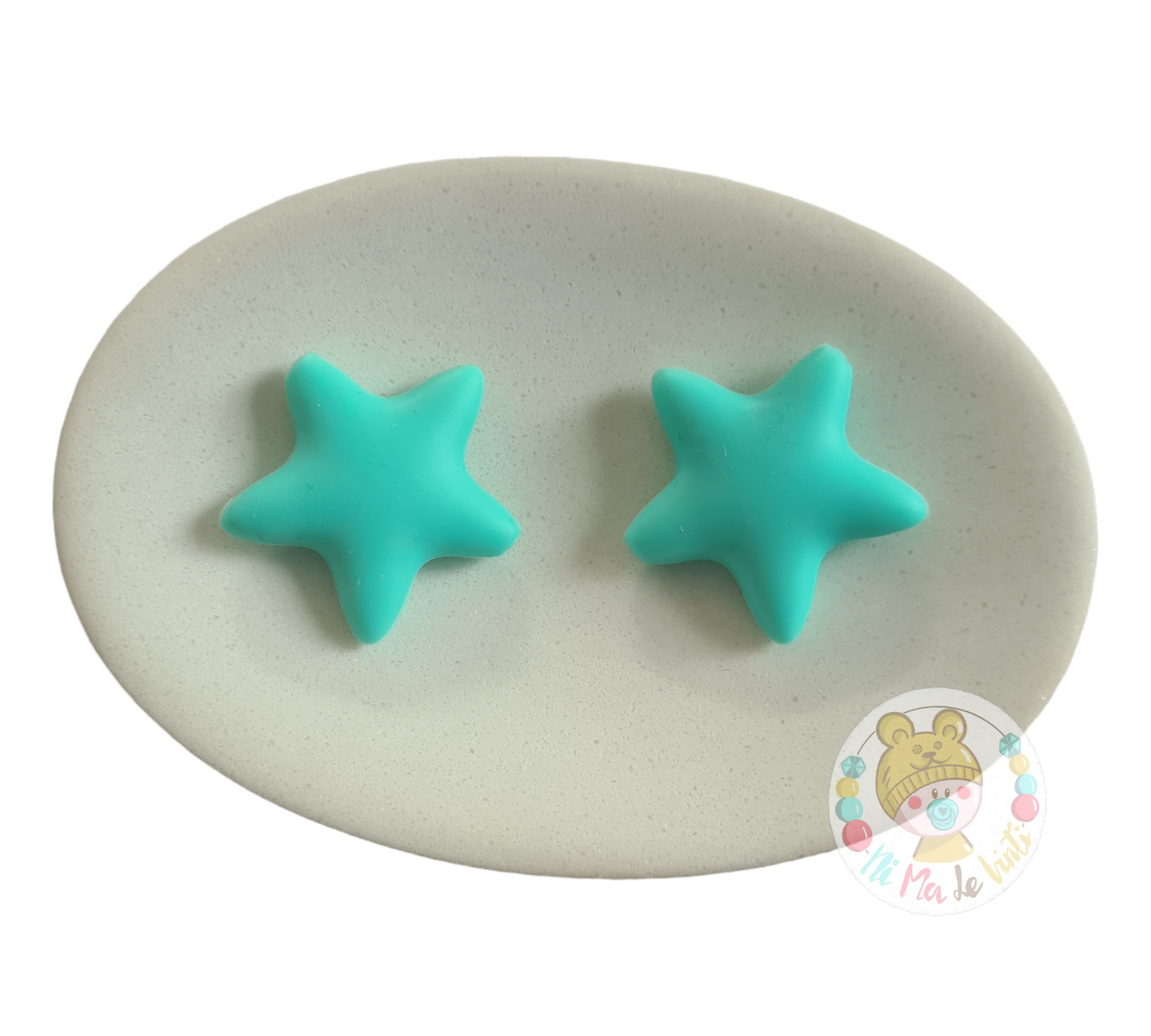 Large stars silicone beads