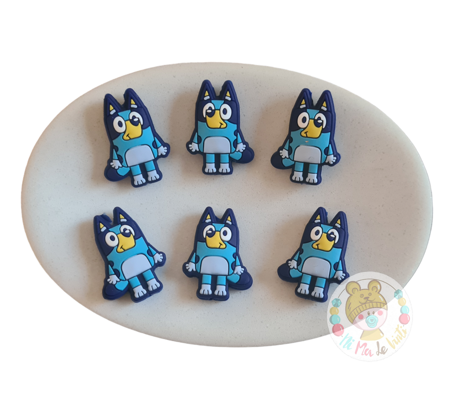 Bluey Silicone Beads