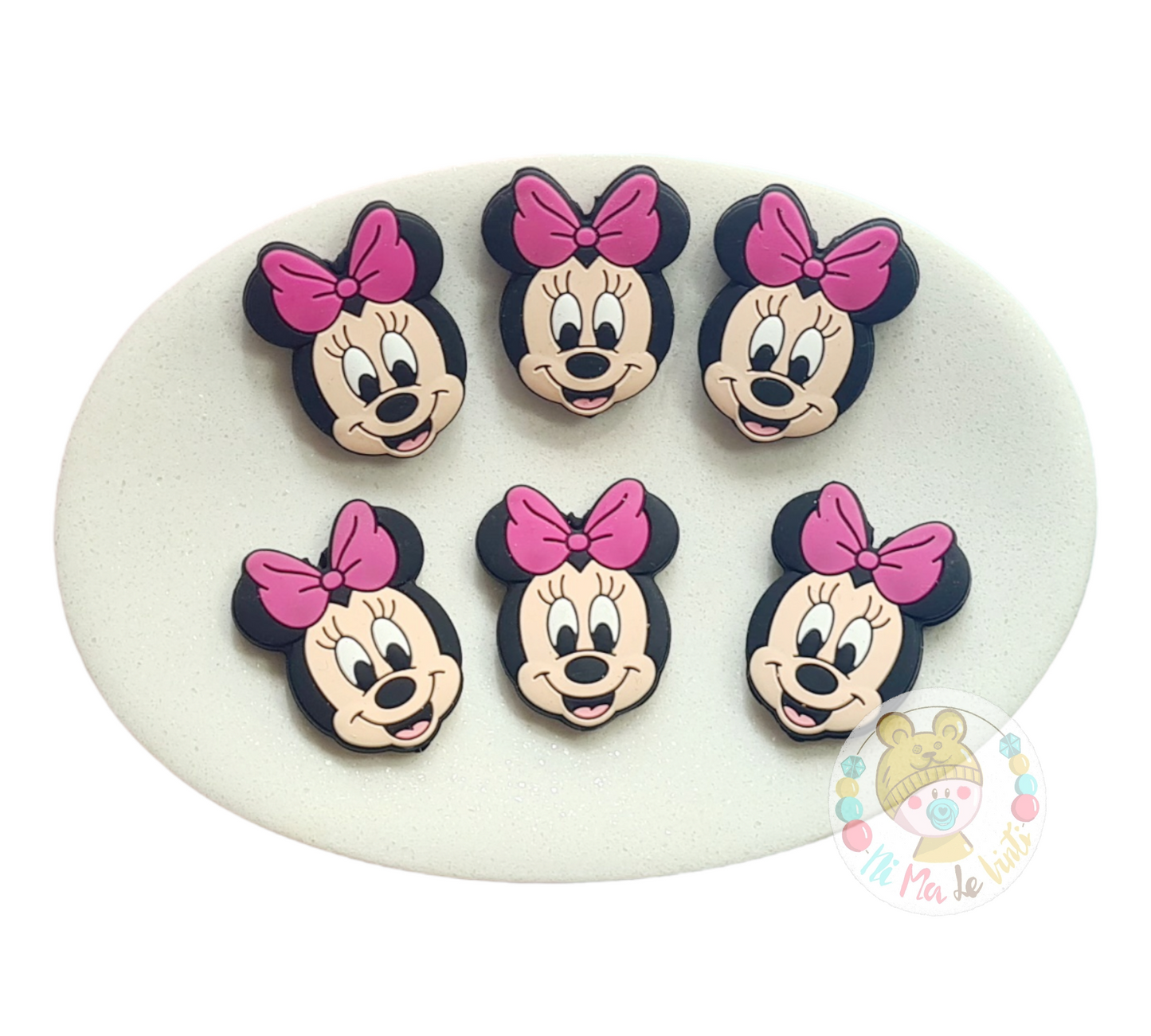 Mini Mouse Focal Silicone Bead