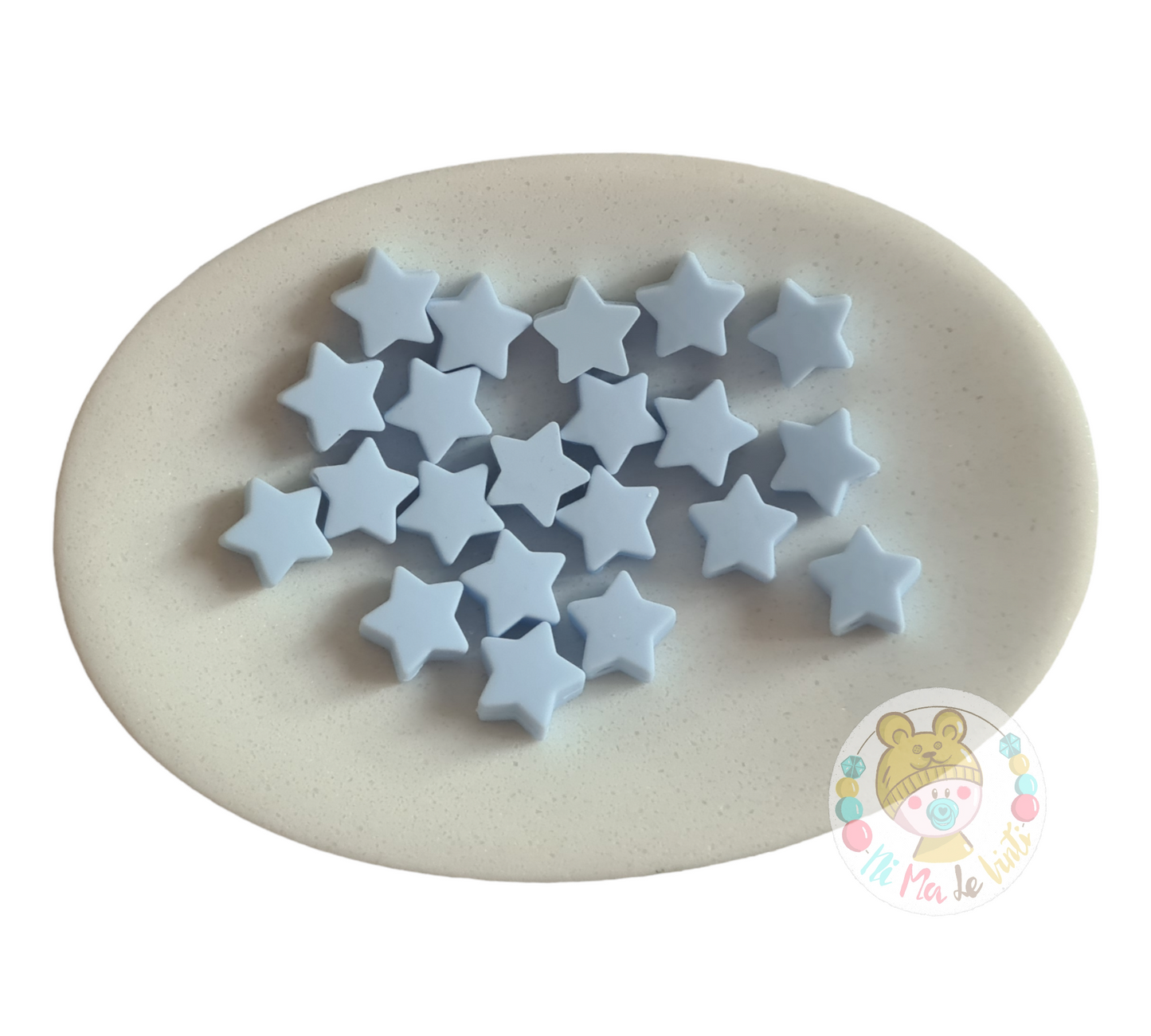 14mm silicone star beads