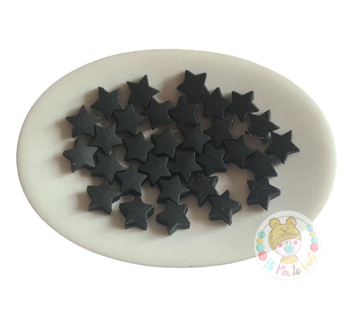 14mm silicone star beads