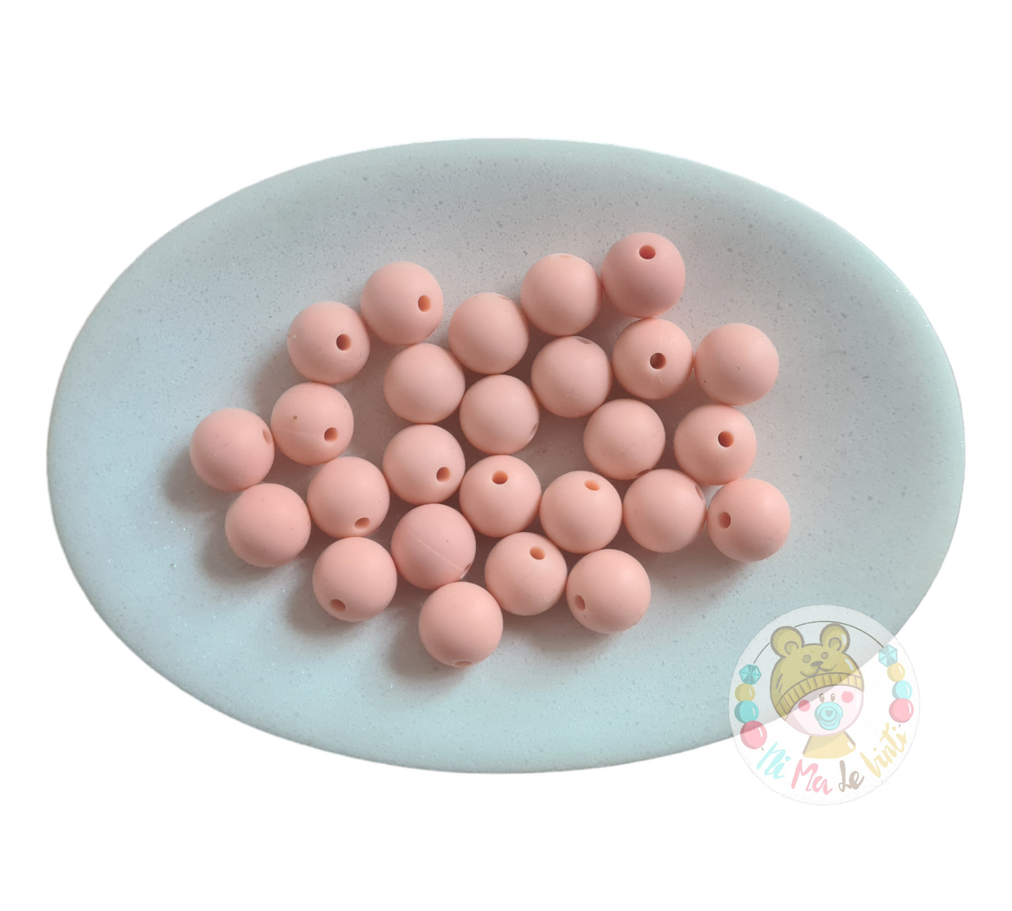 Peach 12mm Beads