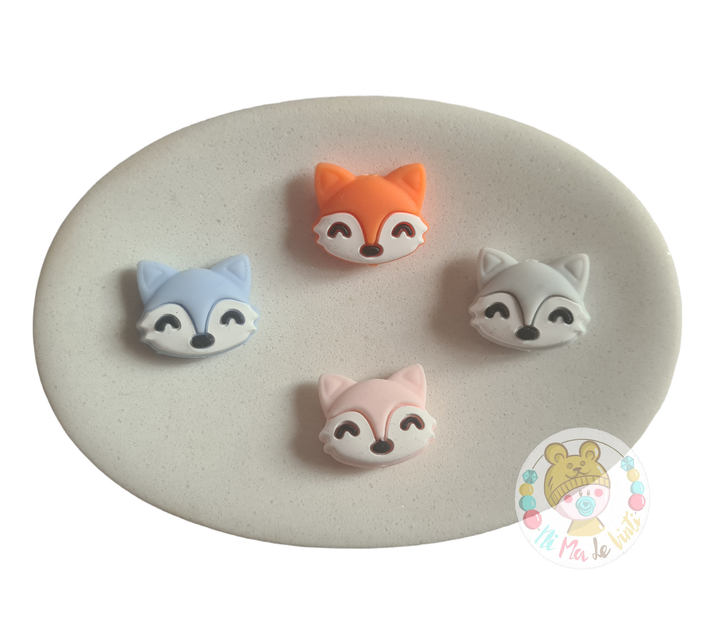Fox Silicone Bead