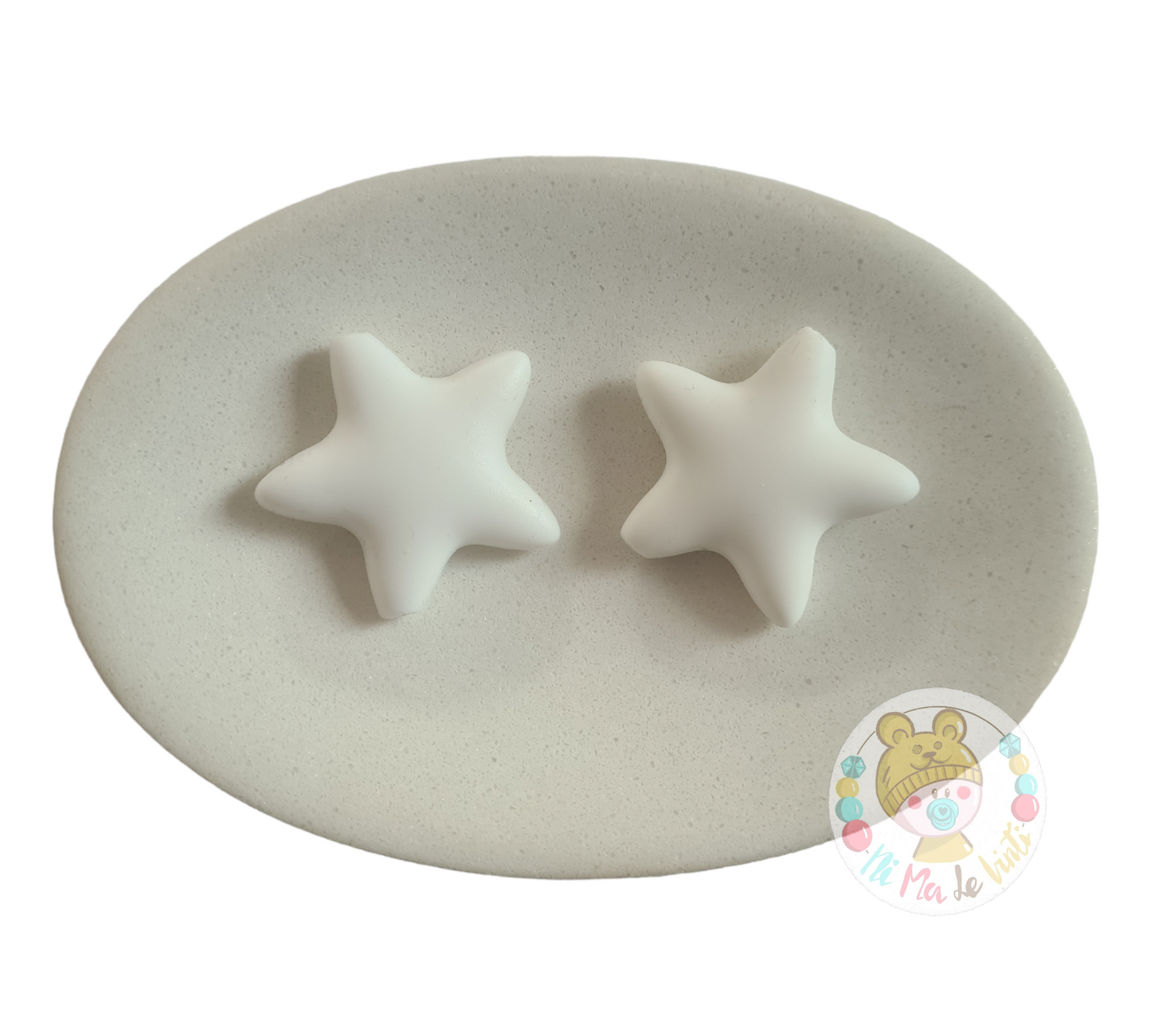 Large stars silicone beads
