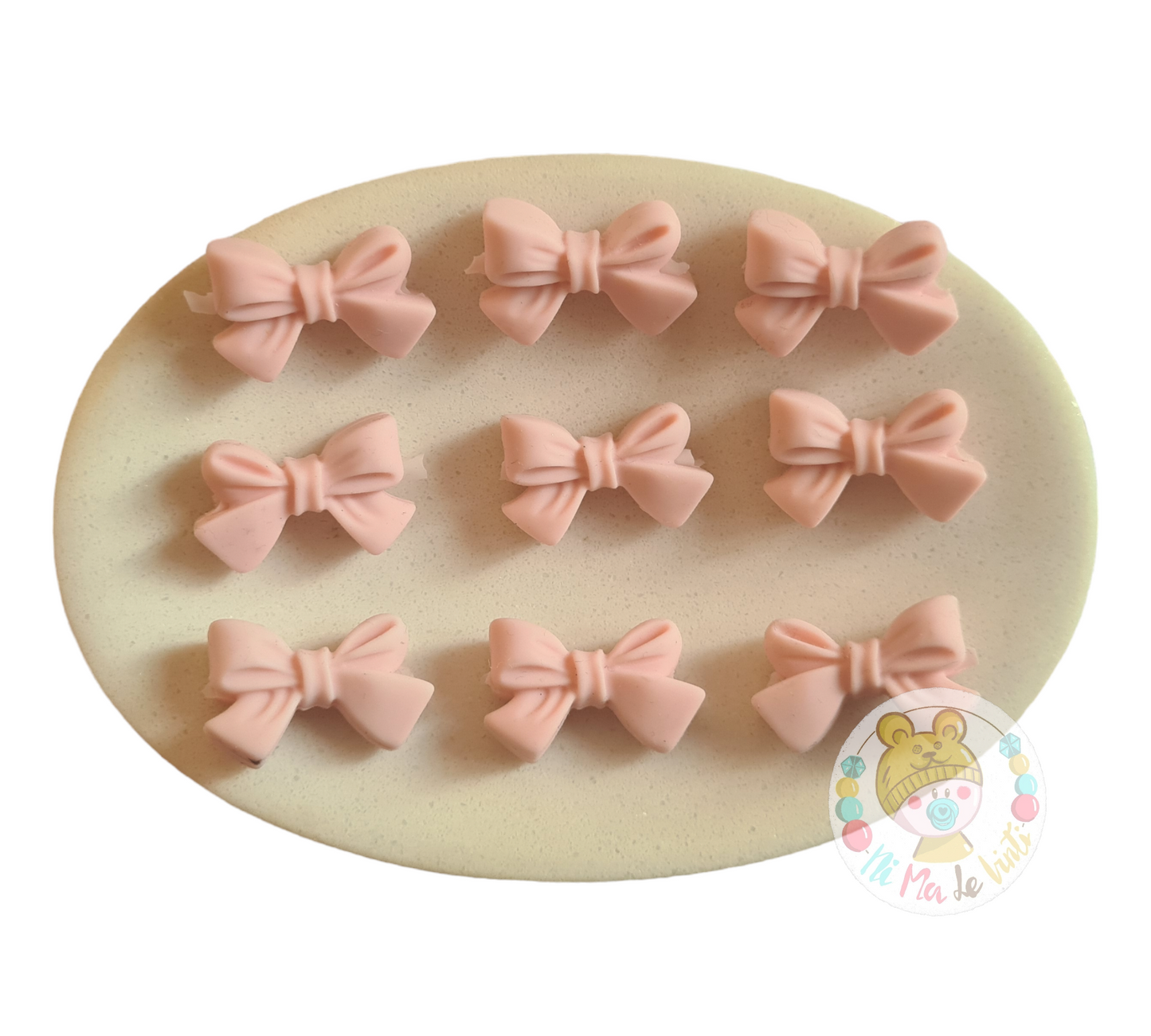 Bow Silicone Bead