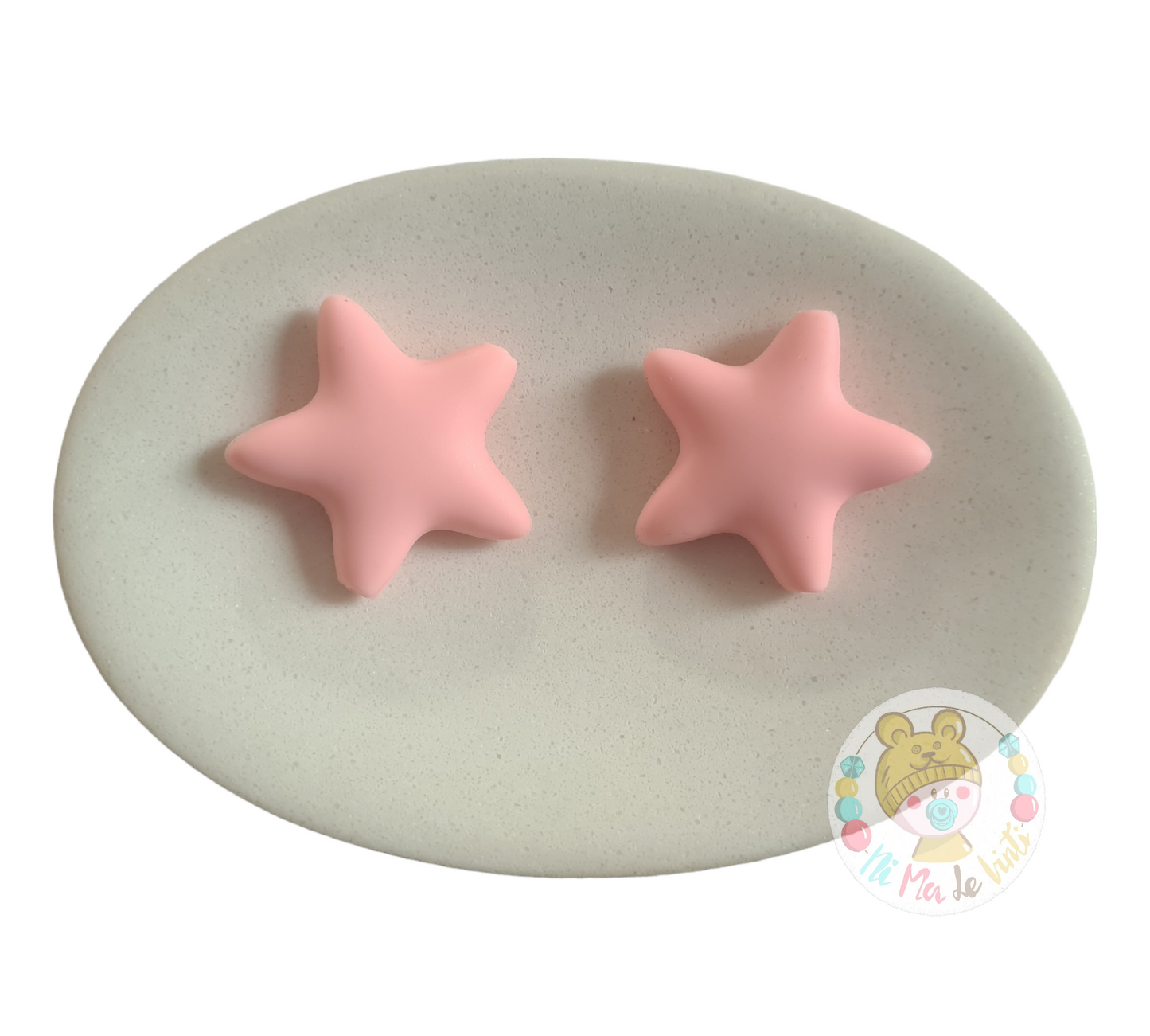 Large stars silicone beads