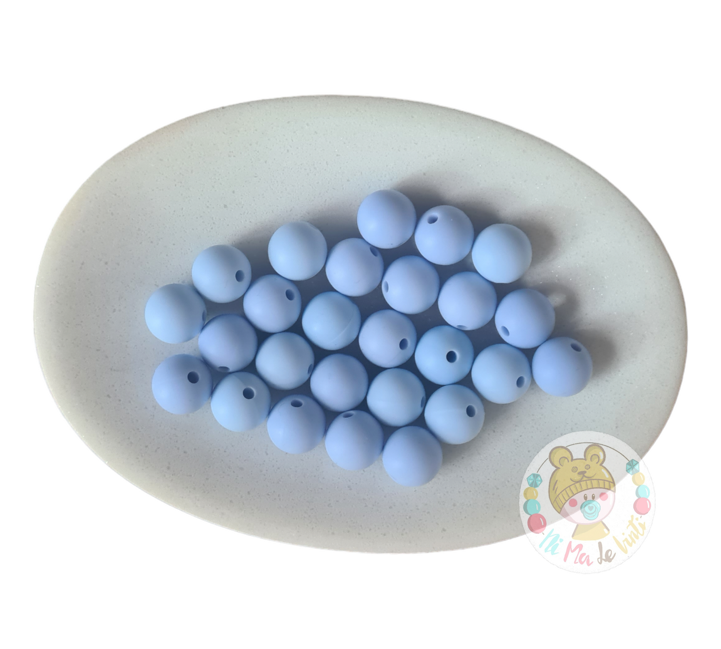 Light Blue 12mm Beads