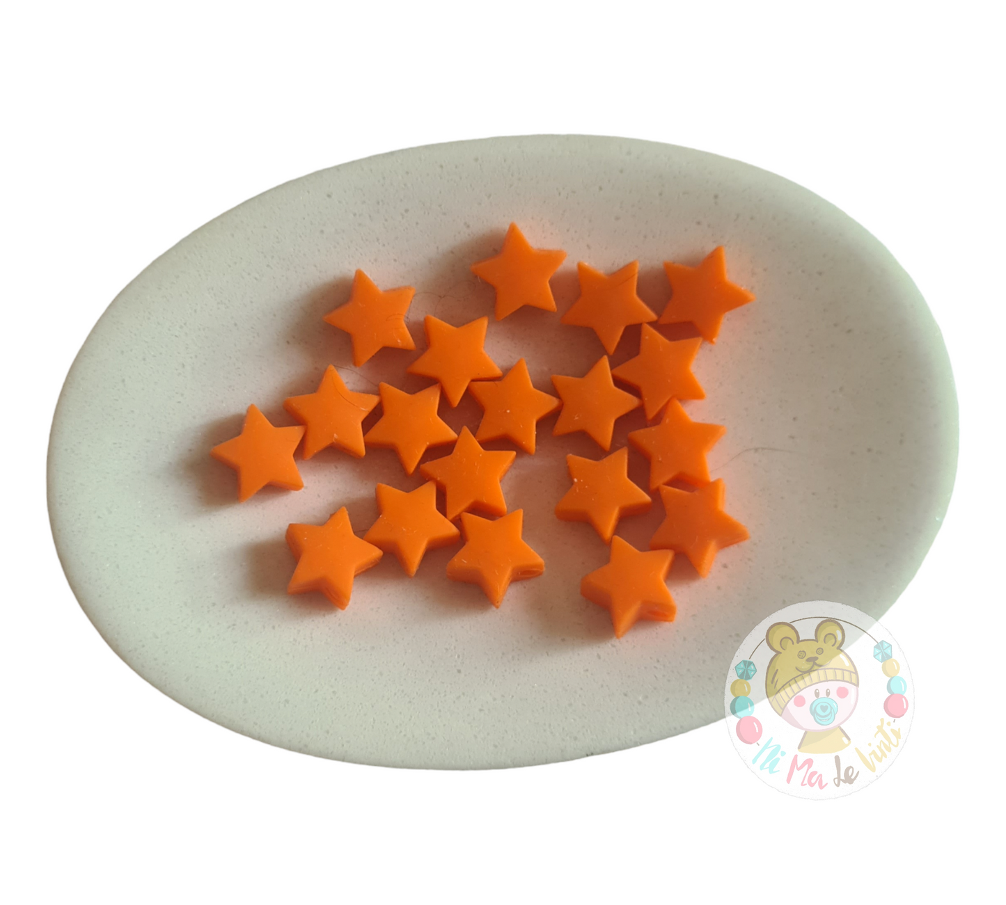 14mm silicone star beads