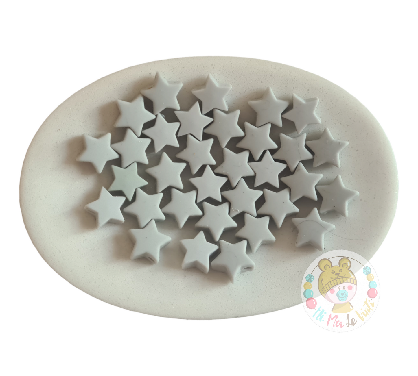 14mm silicone star beads
