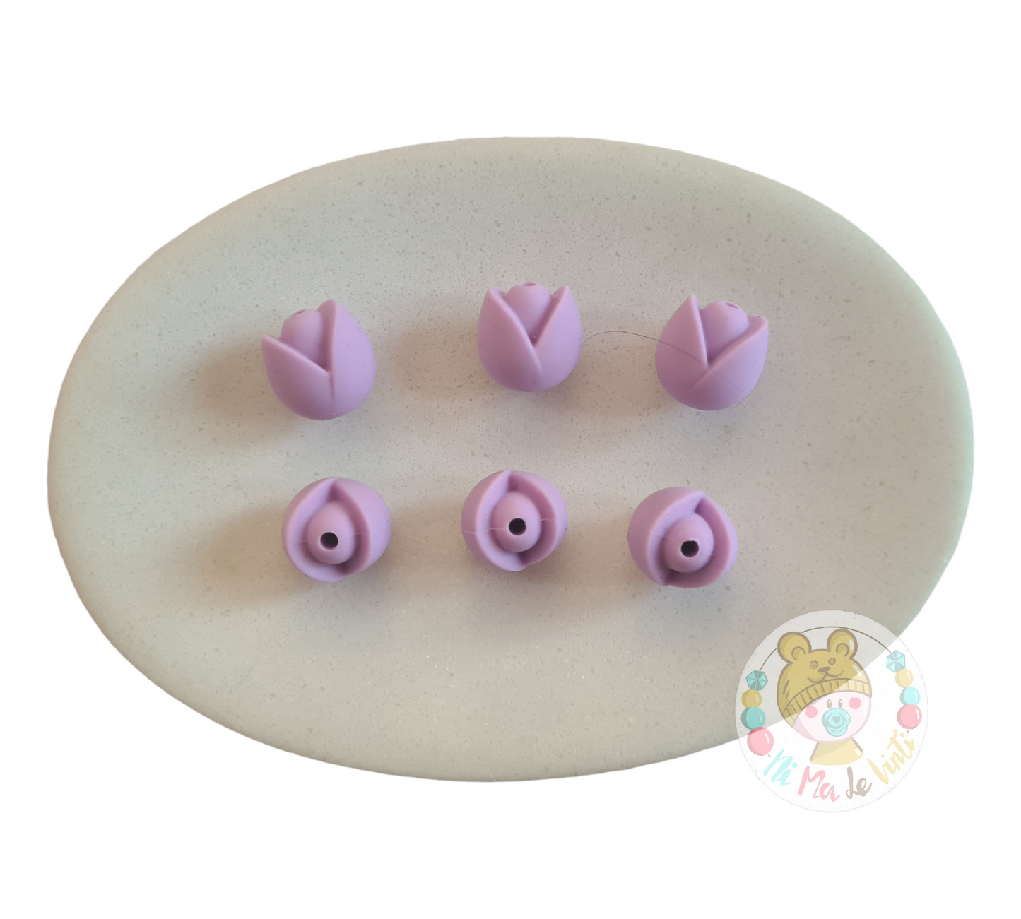 Tulip Flower Silicone Bead