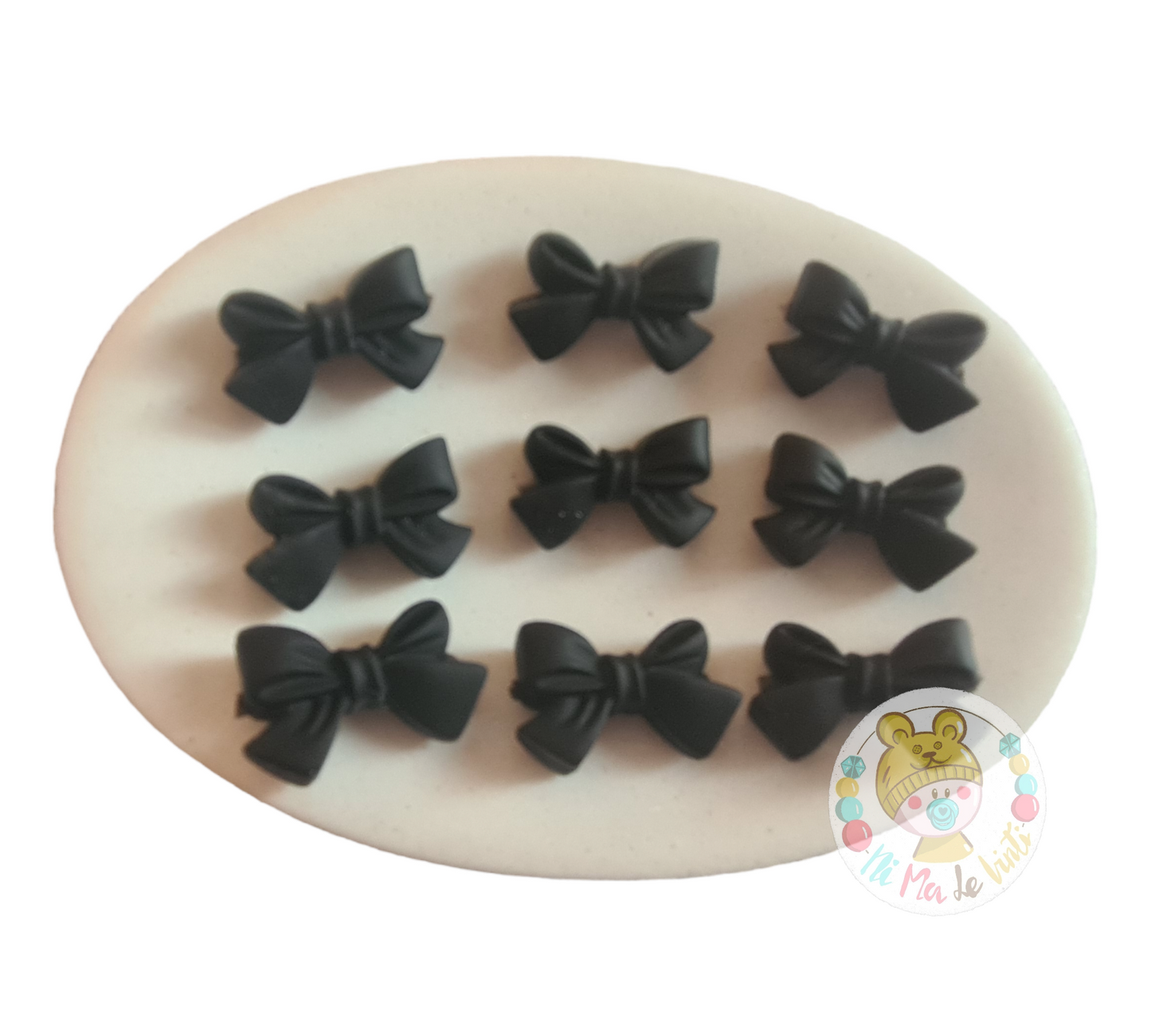 Bow Silicone Bead