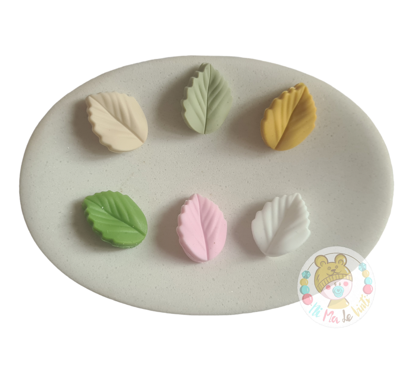 Leaf Silicone Bead