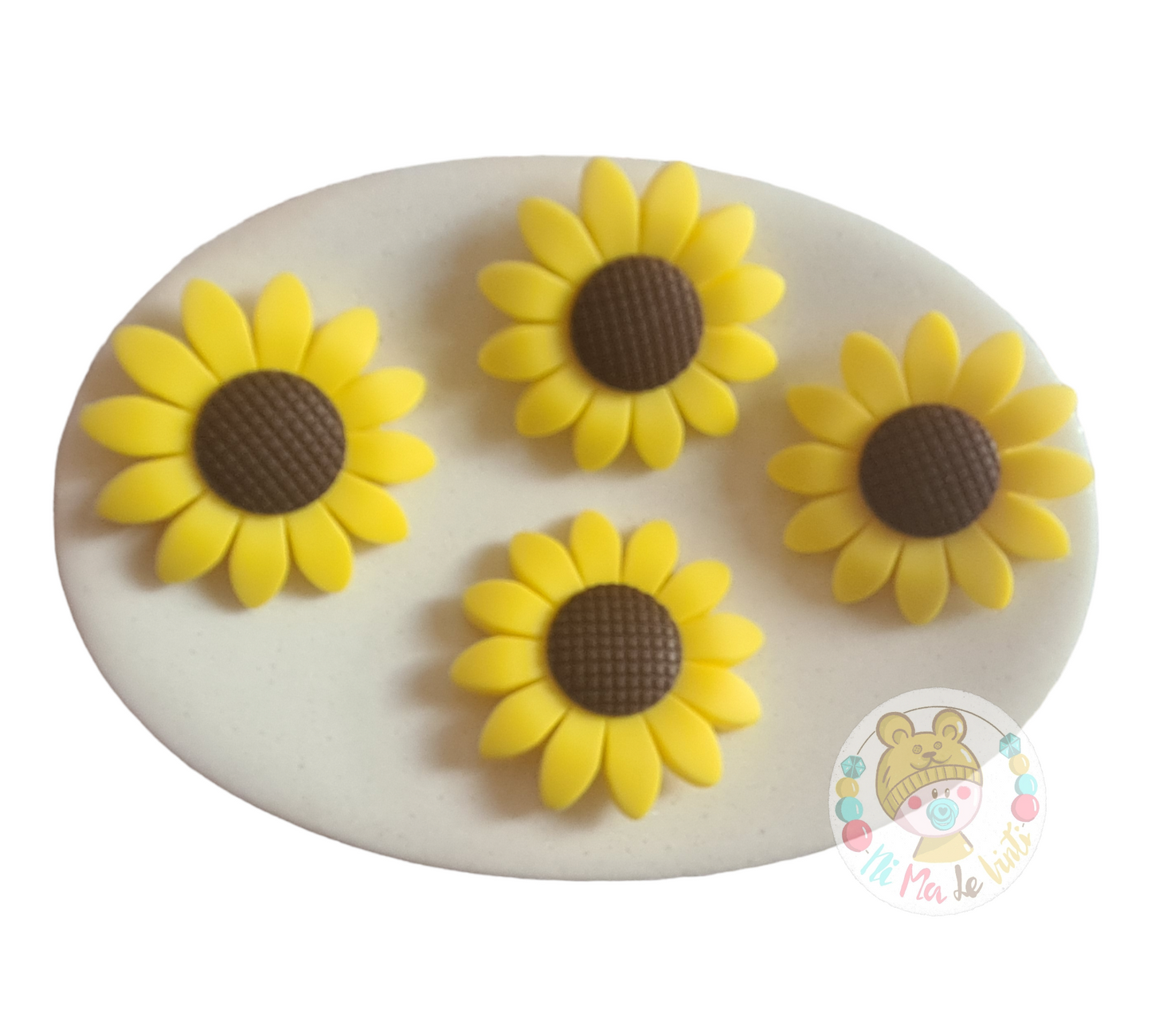 Sunflower Silicone beads
