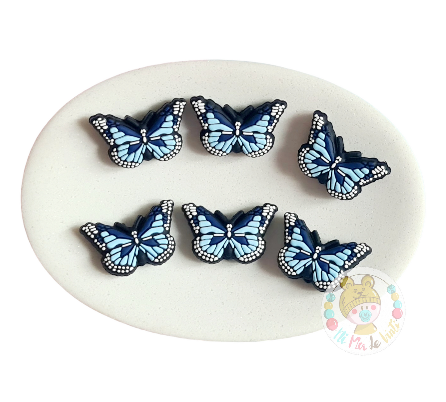 Butterfly Focal Silicone Beads