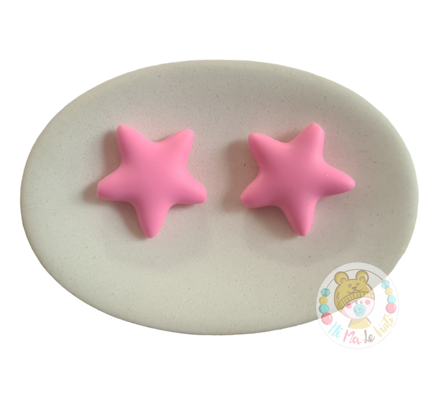 Large stars silicone beads