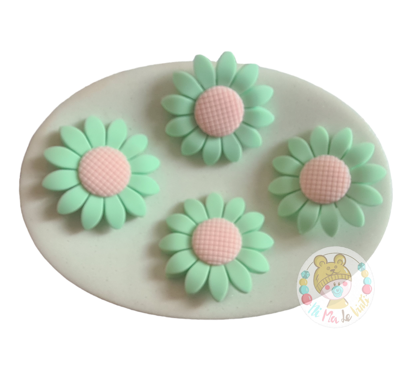 Sunflower Silicone beads
