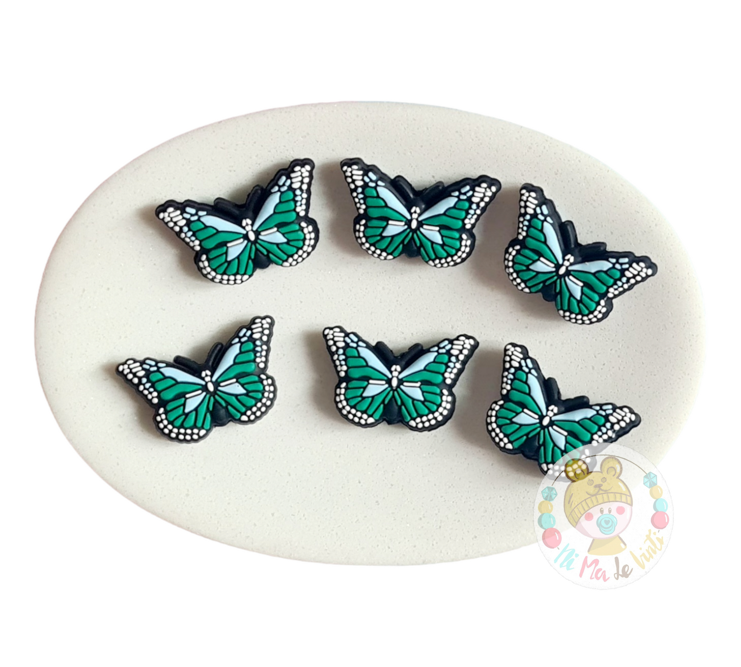 Butterfly Focal Silicone Beads