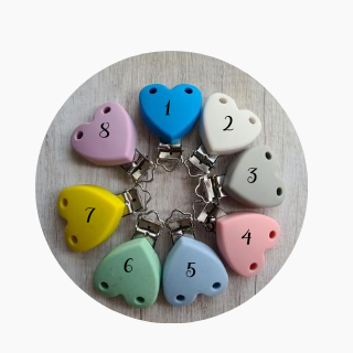 Heart Silicone Clip