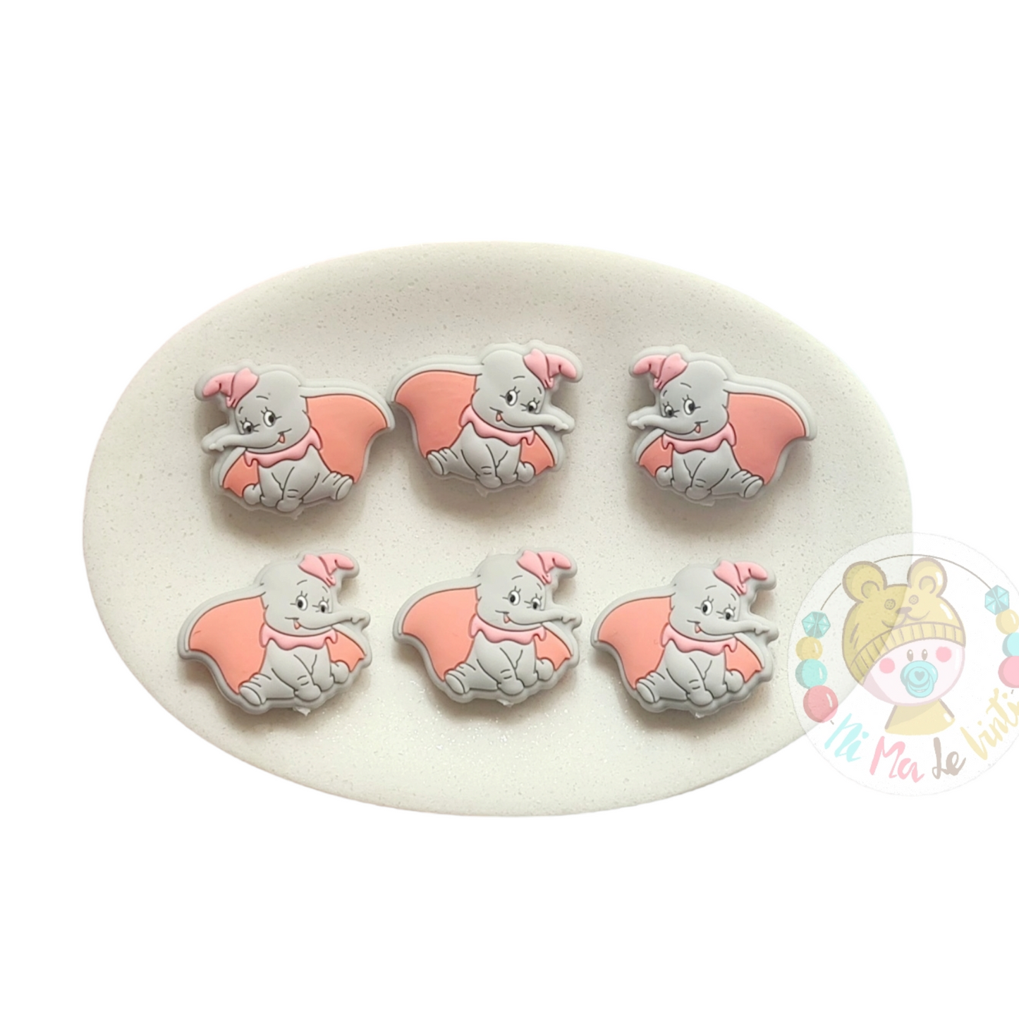 Dumbo Focal Silicone Bead
