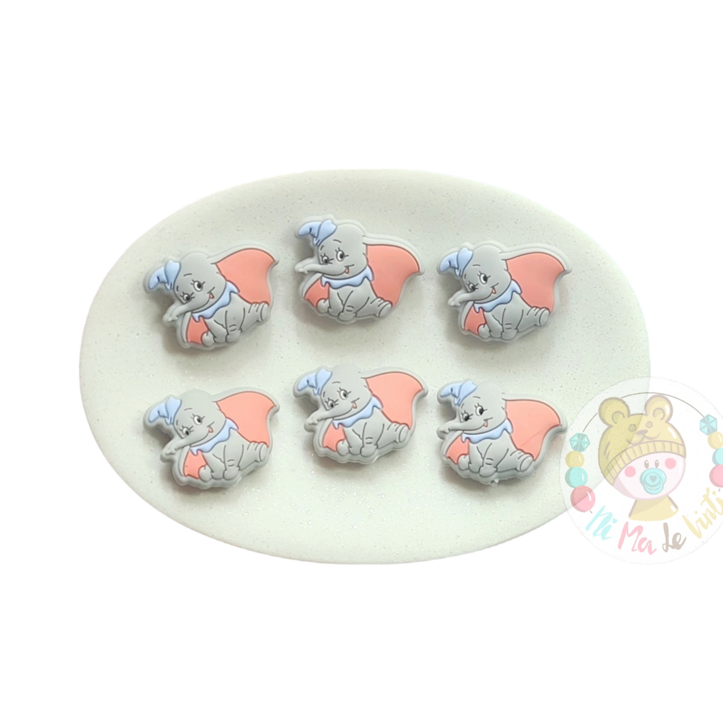 Dumbo Focal Silicone Bead