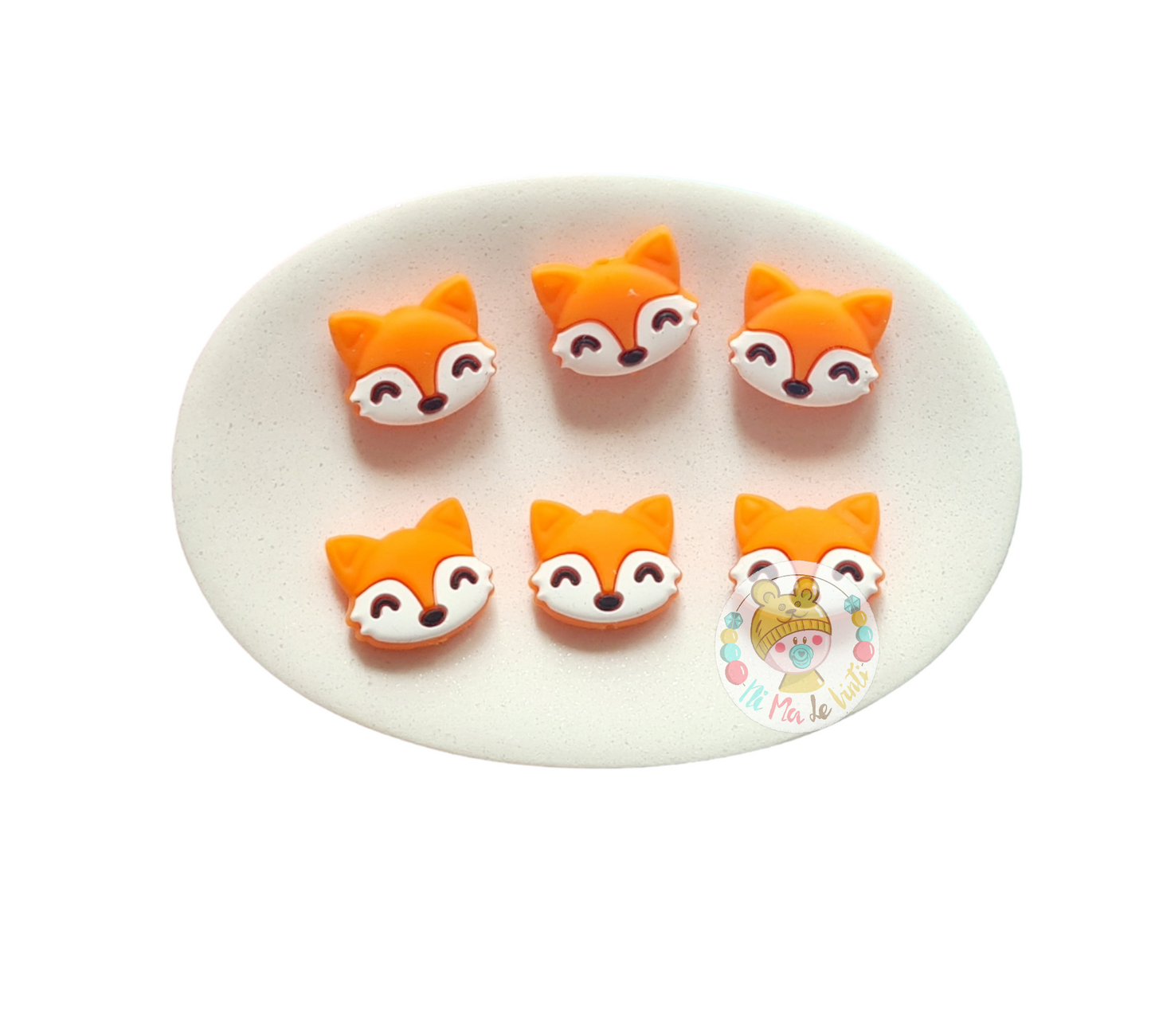 Fox Silicone Bead